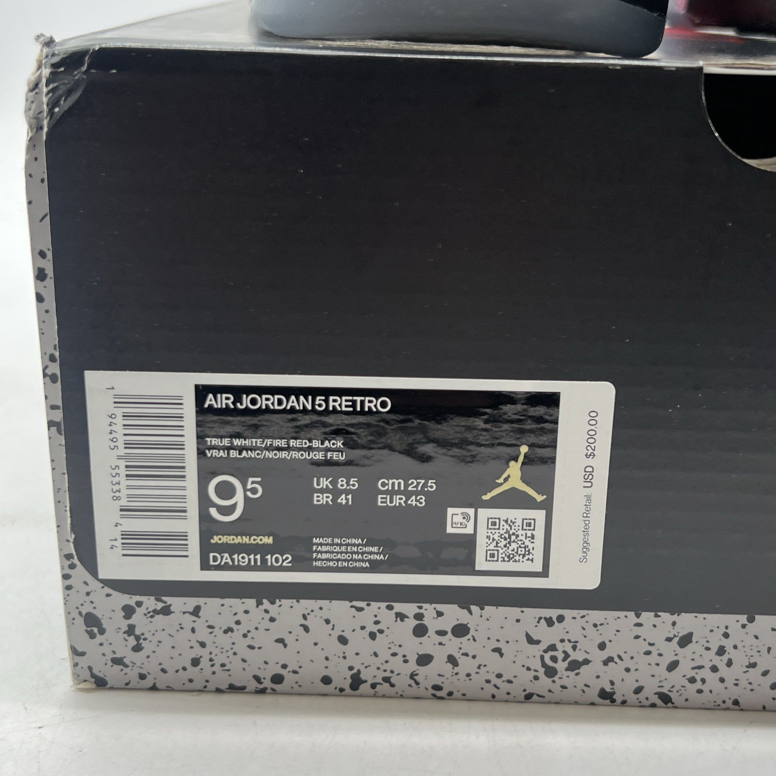 Size 9.5 - Air Jordan 5 Retro Mid Fire Red (DA1911-102)