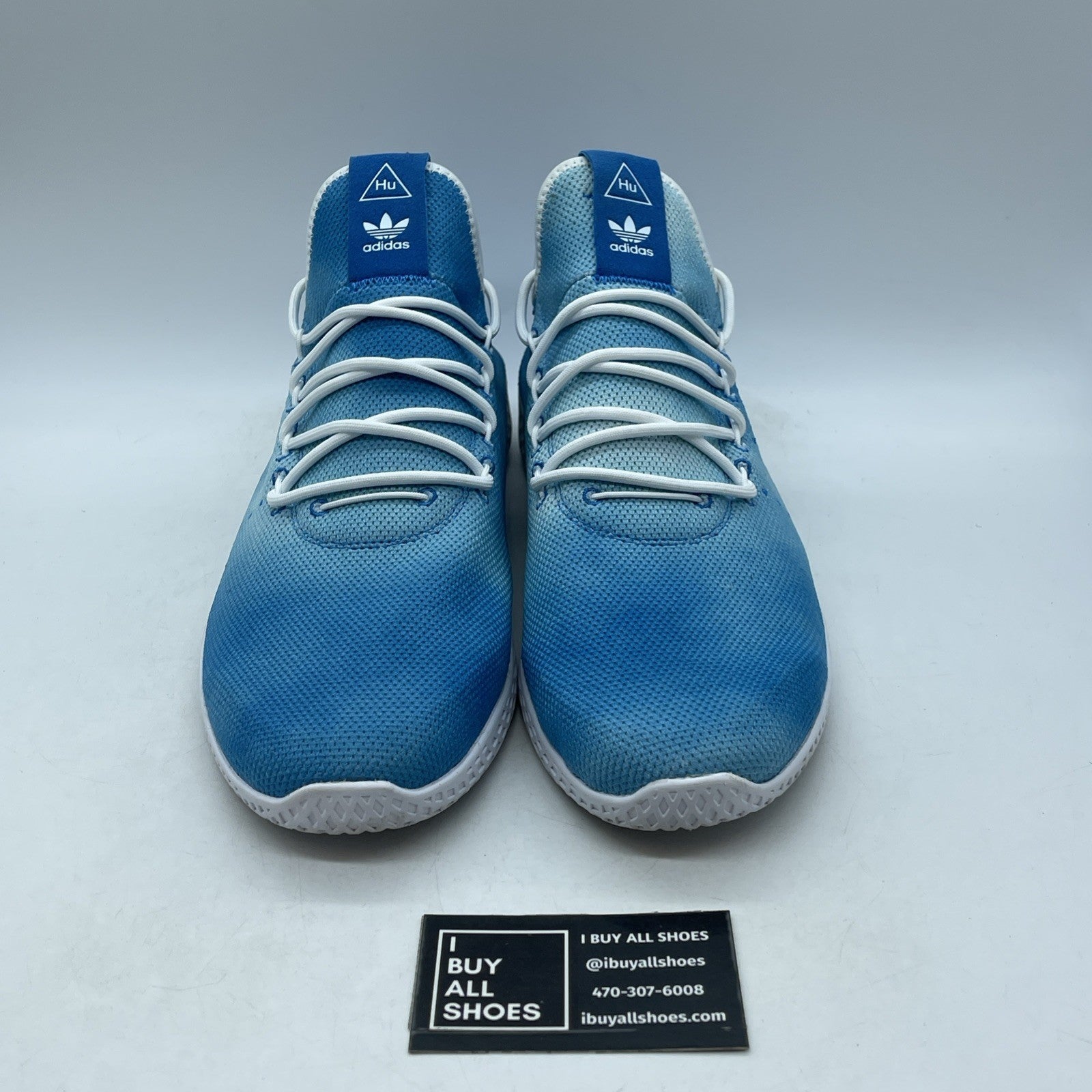 Size 14 - adidas Pharrell x Tennis Hu Holi Bright Blue (DA9618)