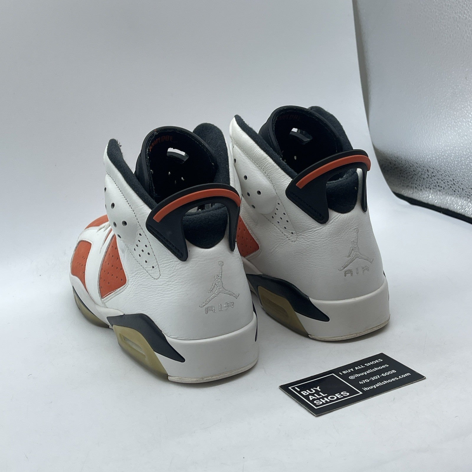 Size 11 - Air Jordan 6 Retro Gatorade Orange White Suede Leather (384664-145)