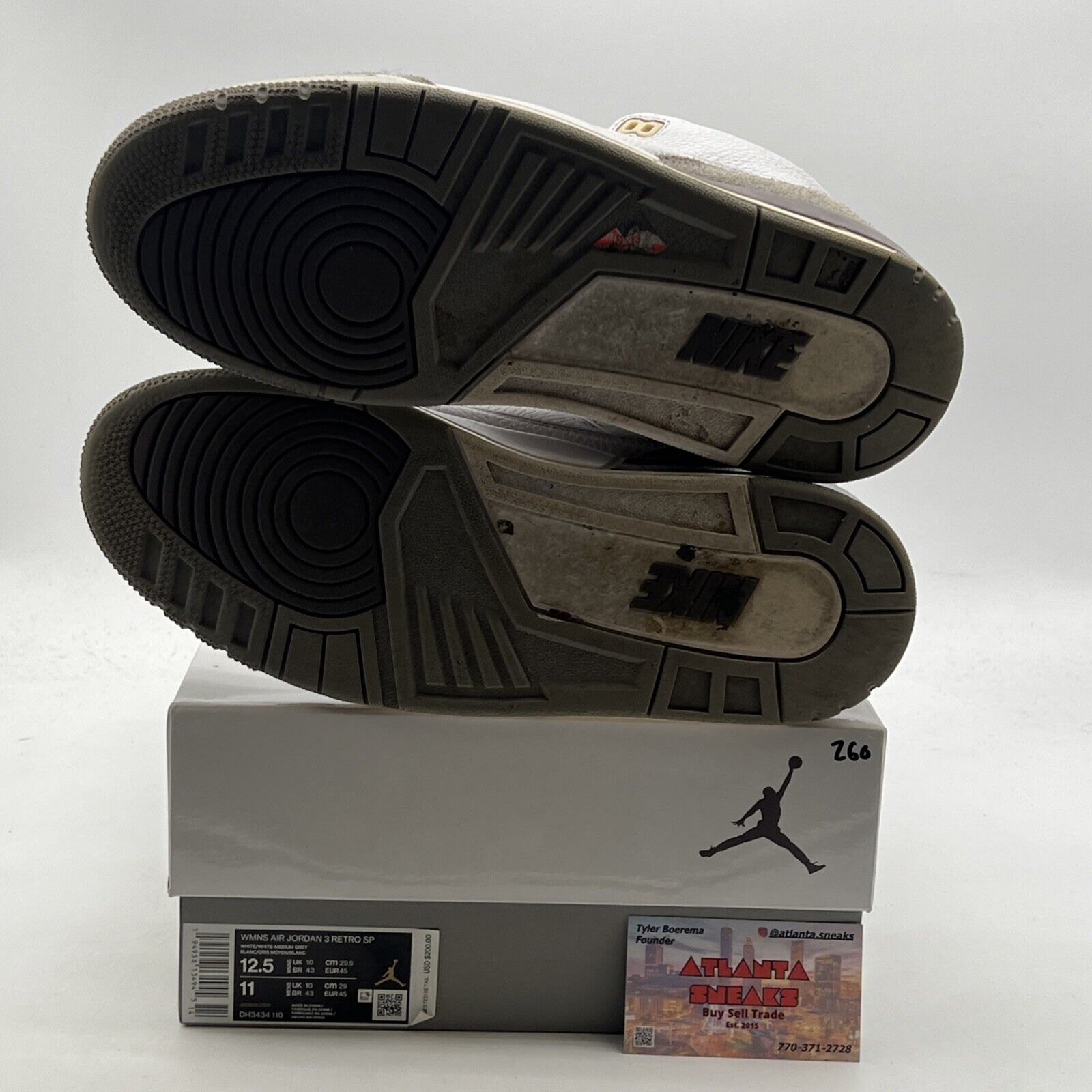 Size 12.5 - Air Jordan 3 Retro SP x A Ma Maniere Low Raised By Women W