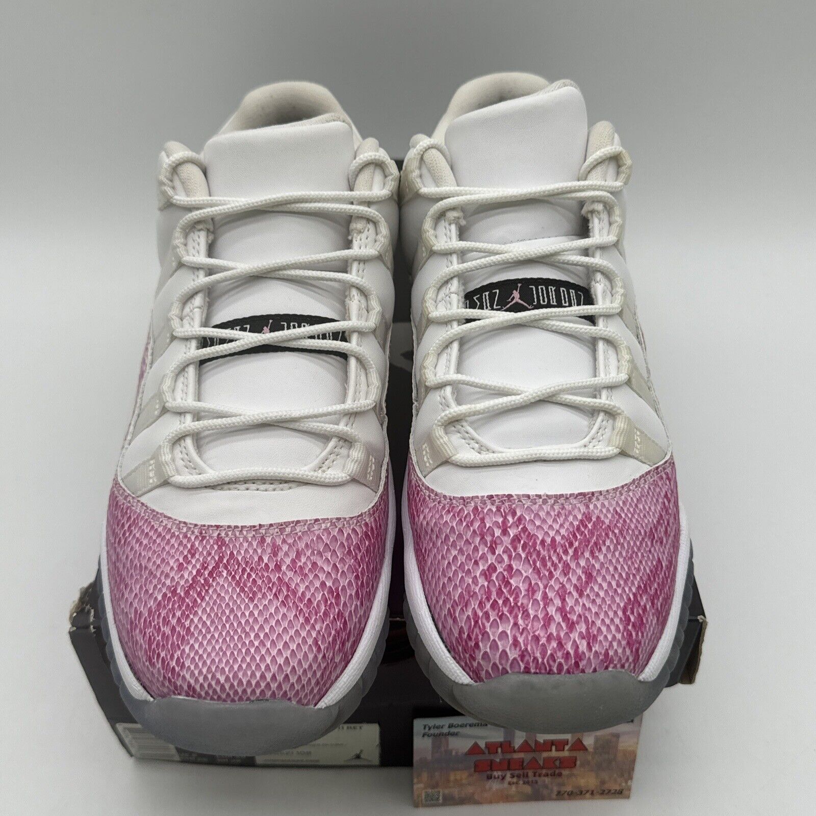 Size 7 2013 Air Jordan 11 Retro Low Snakeskin 580521108 ICY OG ALL PINK SNAKE