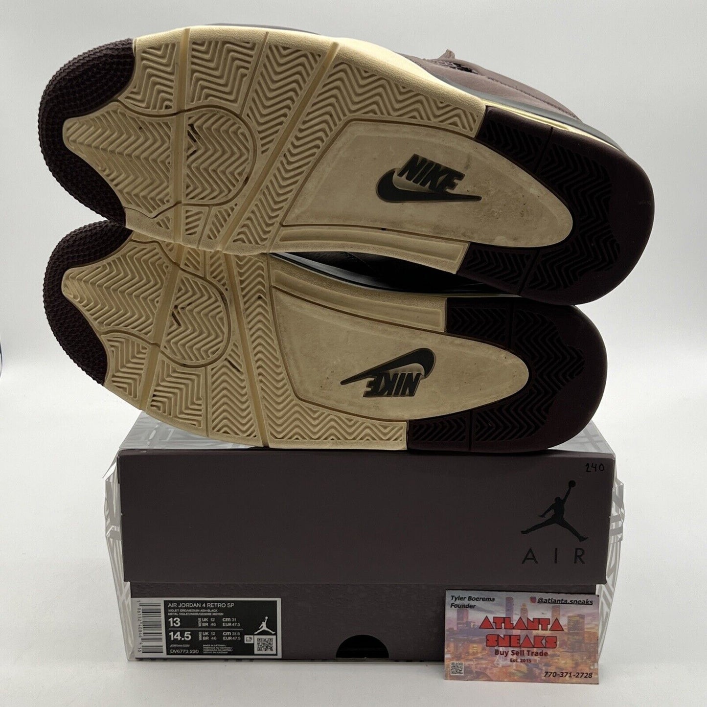 Size 13 - Jordan 4 Retro x A Ma Maniere Mid Violet Ore (DV6773-220)