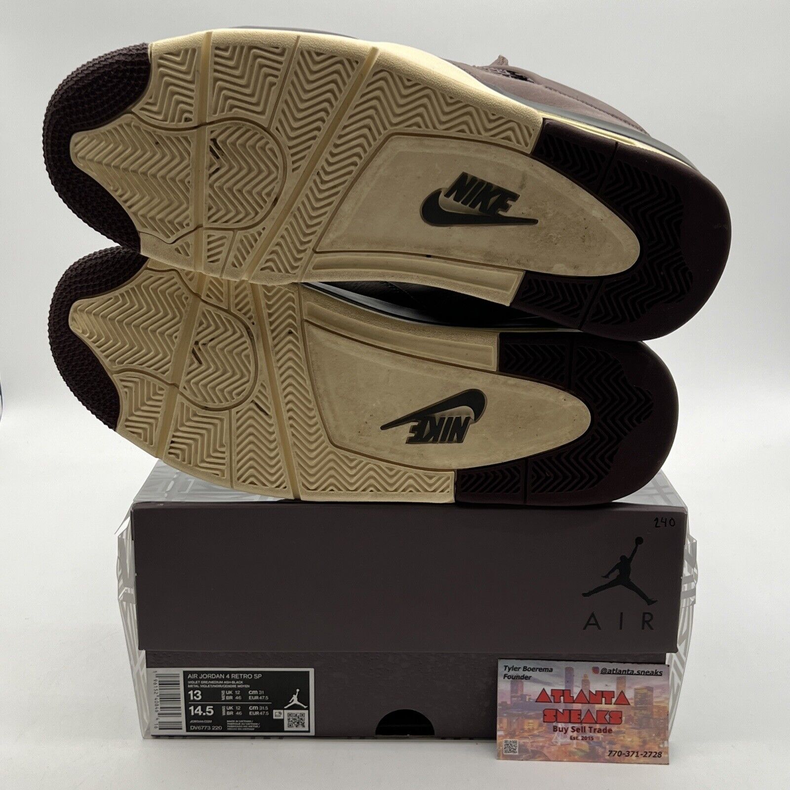 Size 13 - Jordan 4 Retro x A Ma Maniere Mid Violet Ore (DV6773-220)