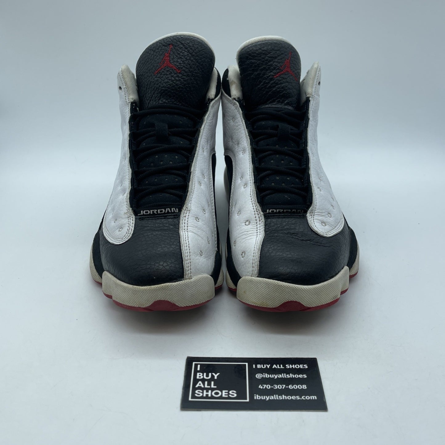 Size 9.5 - Jordan 13 Retro He Got Game 2018 White Black Suede (414571-104)