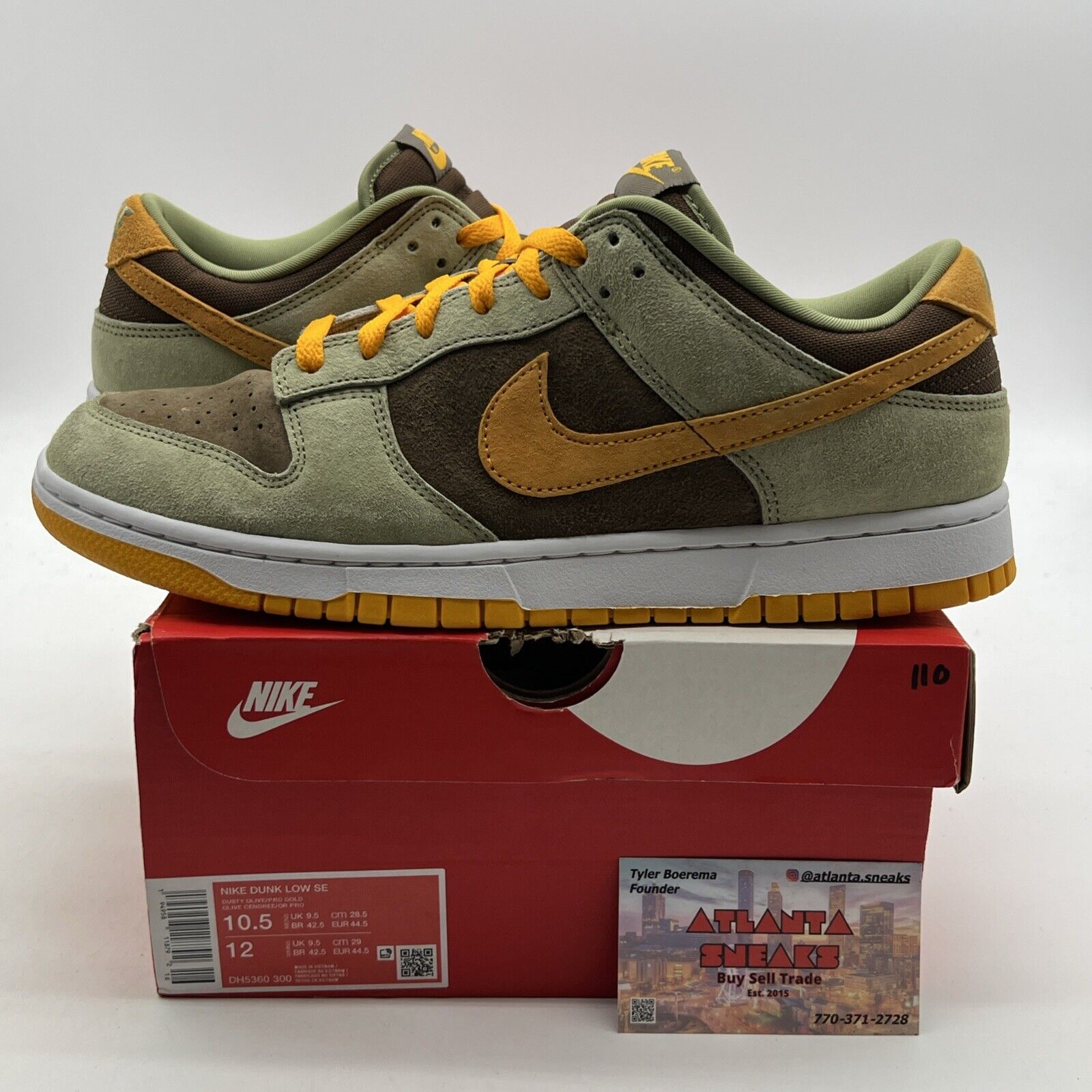 Size 10.5 - Nike Dunk Low Dusty Olive (DH5360-300)