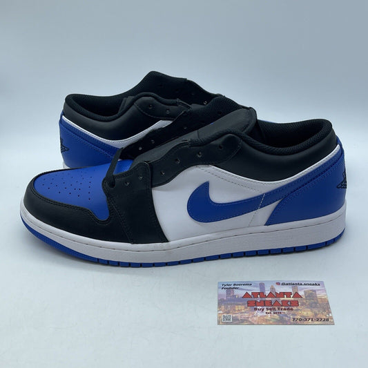Size 13 - Air Jordan 1 Low Alternate Royal Toe Blue Black White (553558-140)