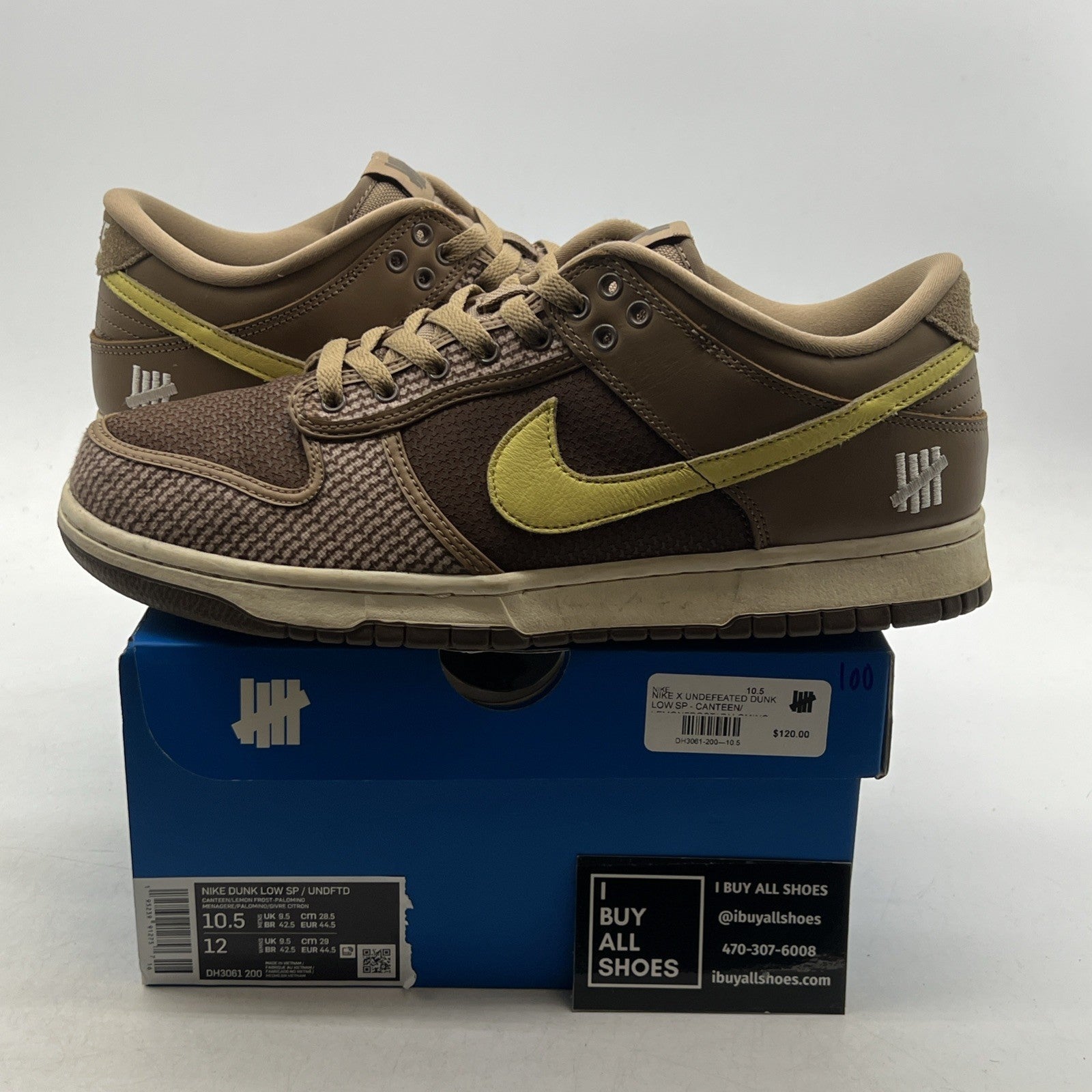Size 10.5 - Nike Undefeated x Dunk SP Low Canteen (DH3061-200)