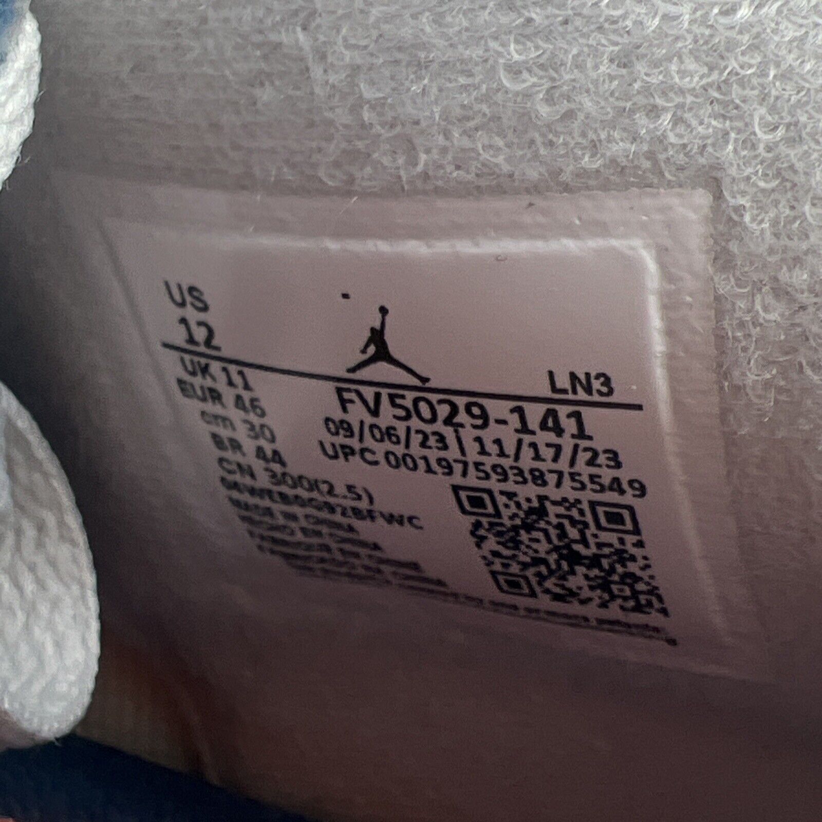 Size 12 - Air Jordan 4 Retro 2024 Military Blue (FV5029-141).