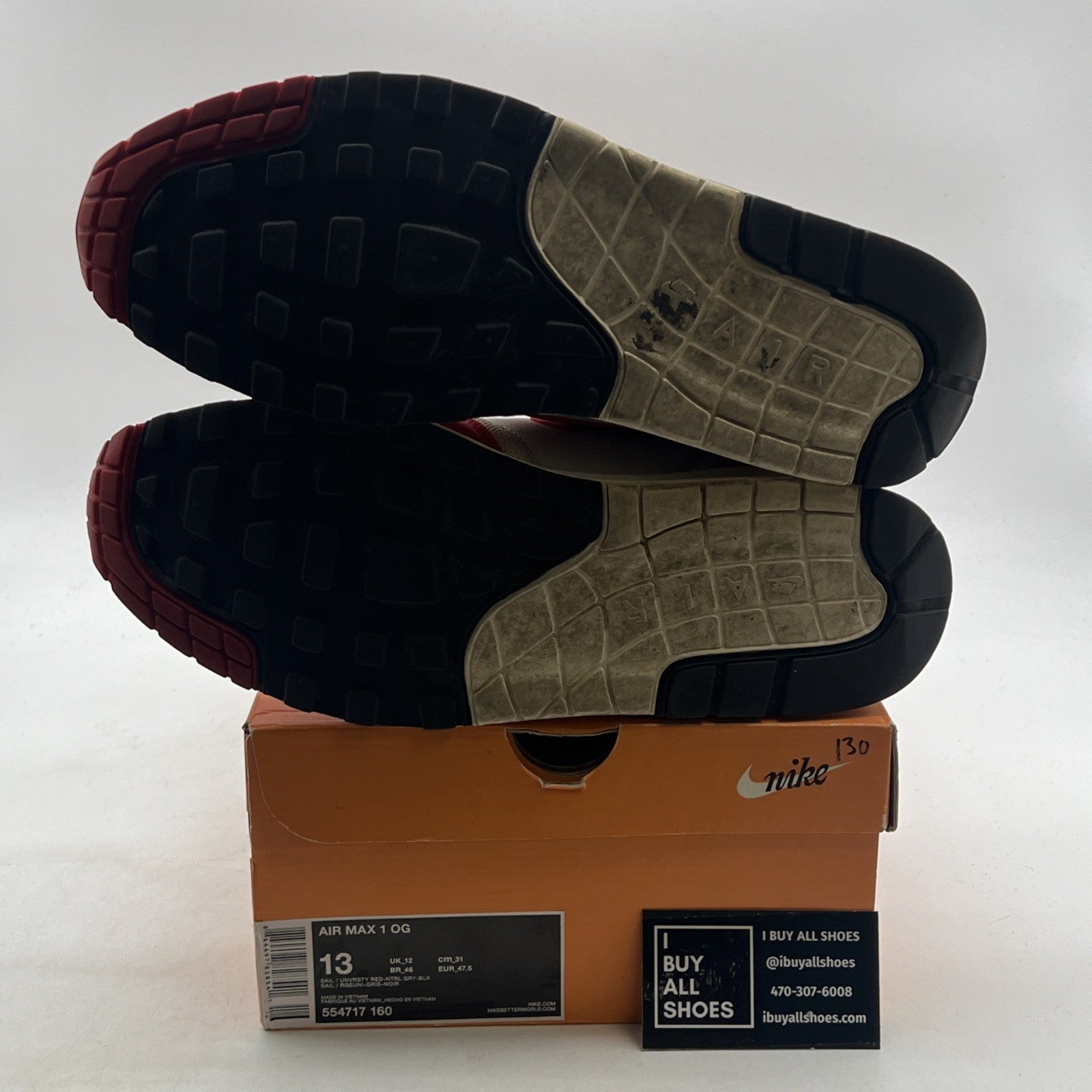Size 13 - Nike Air Max 1 OG Vintage (554717-160)