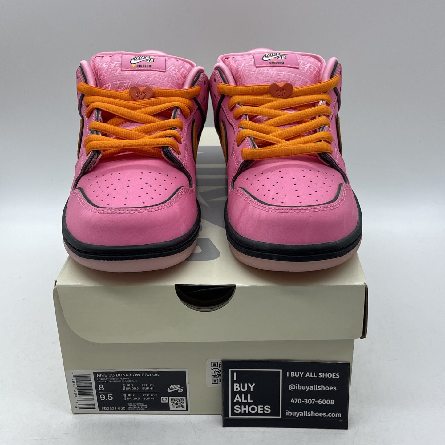 Size 8 - Nike The Powerpuff Girls x Dunk Pro SB QS Low Blossom (FD2631-600)