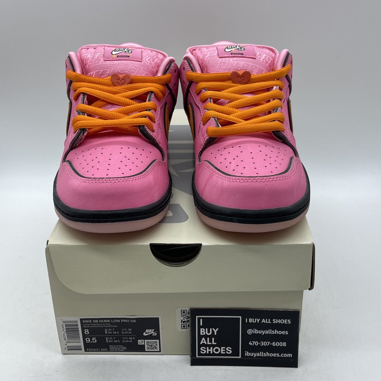 Size 8 - Nike The Powerpuff Girls x Dunk Pro SB QS Low Blossom (FD2631-600)