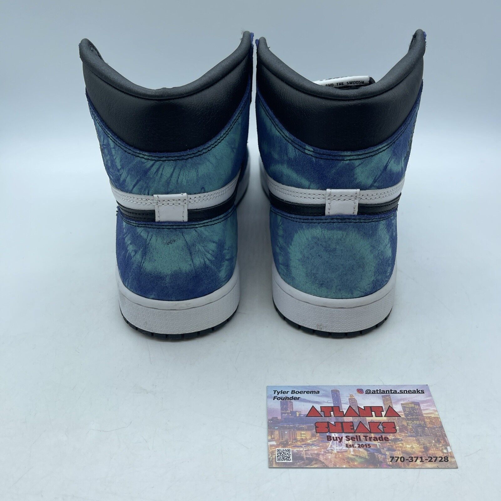 Size 11W - Air Jordan 1 Retro OG High Tie-Dye White Black Leather (CD0461-100)