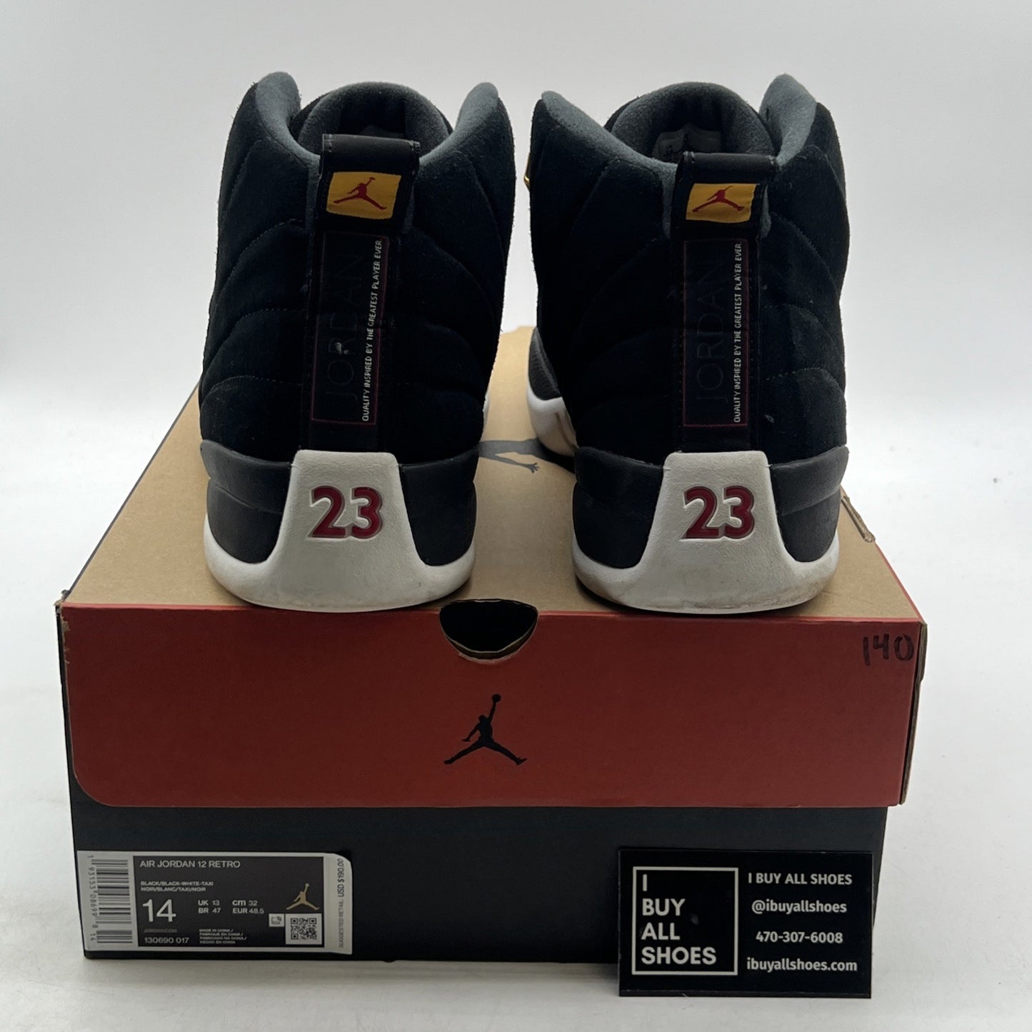 Size 14 - Air Jordan 12 Retro Reverse Taxi (130690-017)