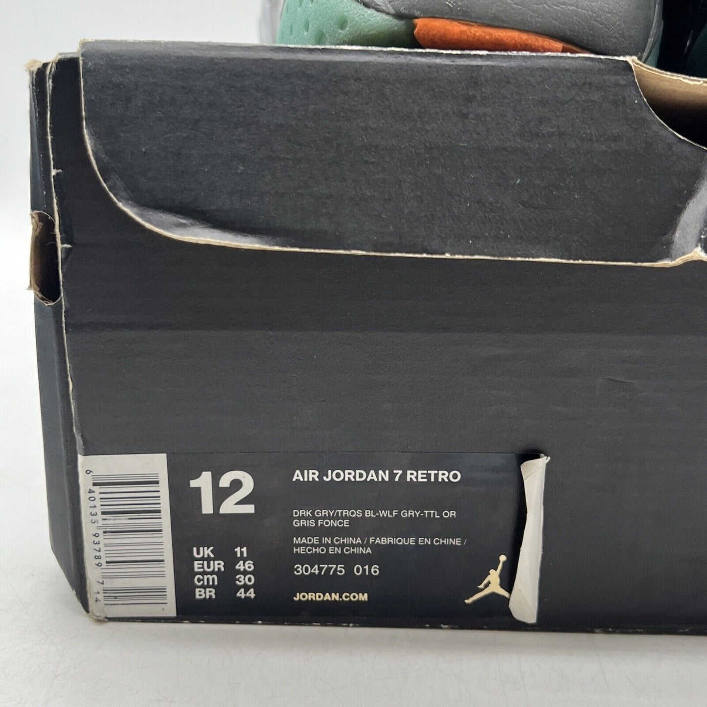 Size 12 - Air Jordan 7 Retro Barcelona Days Grey Suede Leather (304775-016)