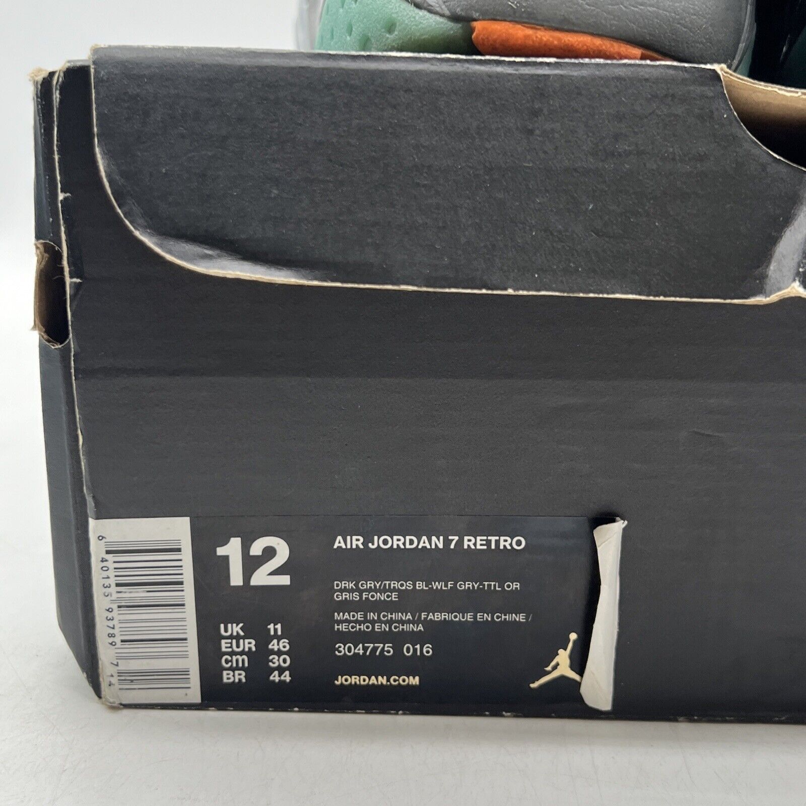 Size 12 - Air Jordan 7 Retro Barcelona Days Grey Suede Leather (304775-016)