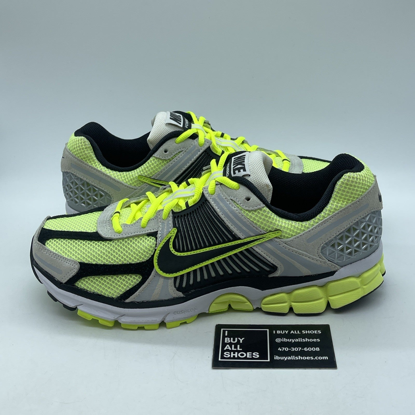 Size 10 - Nike Air Zoom Vomero 5 Life Lime Grey Black Suede Leather (FB9149-701)
