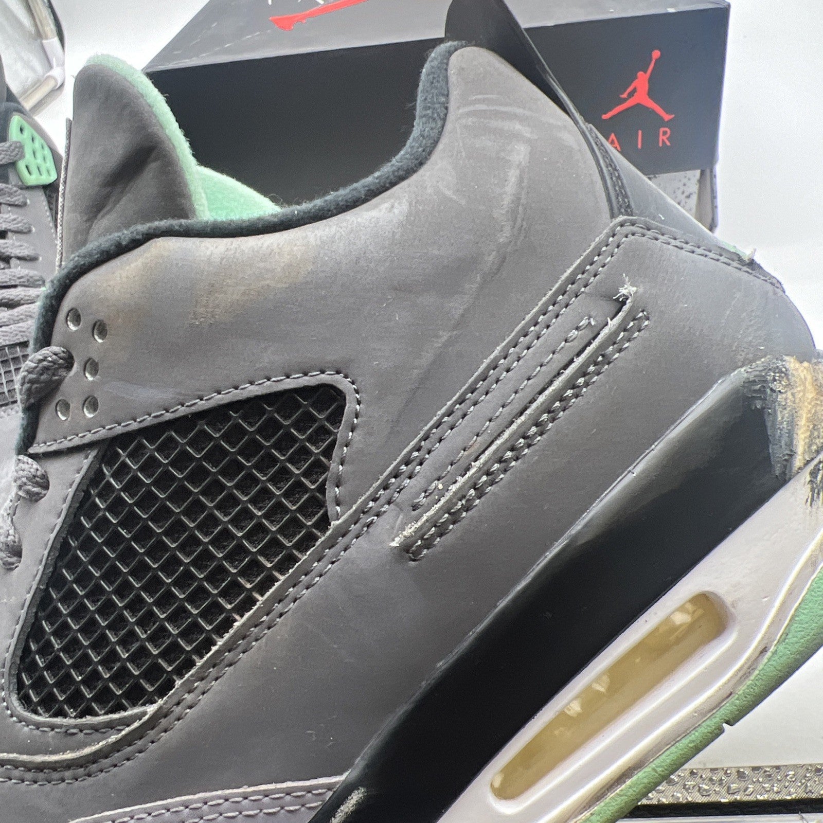 Size 11 - Air Jordan 4 Retro Green Glow 2013 (308497-033)