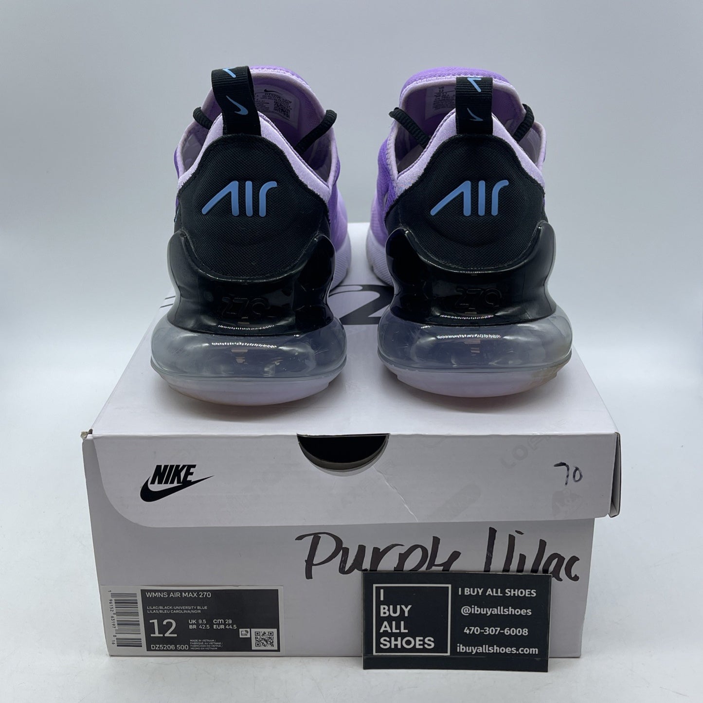 Size 12W - Nike Air Max 270 Lilac  (DZ5206-500)
