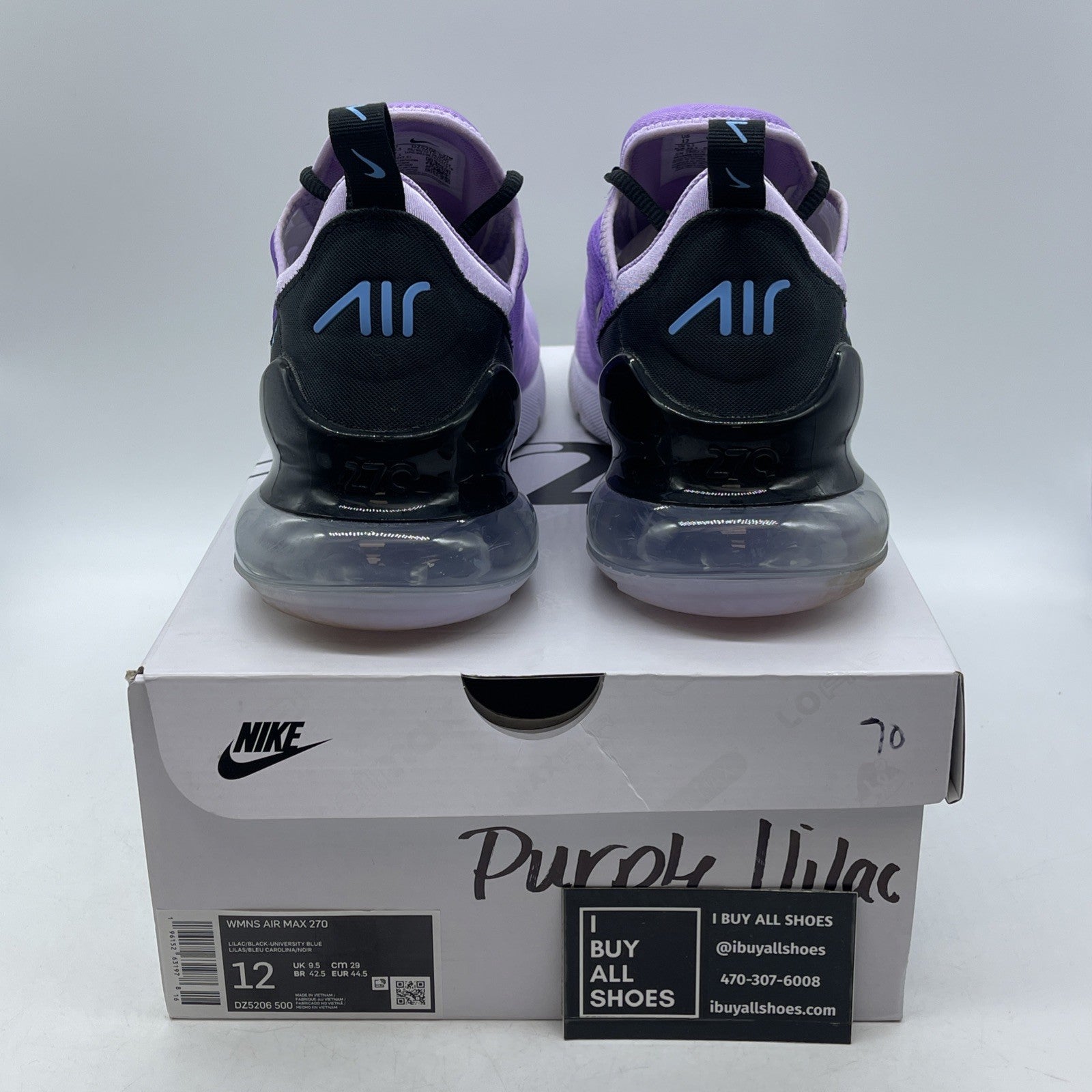 Size 12W - Nike Air Max 270 Lilac  (DZ5206-500)
