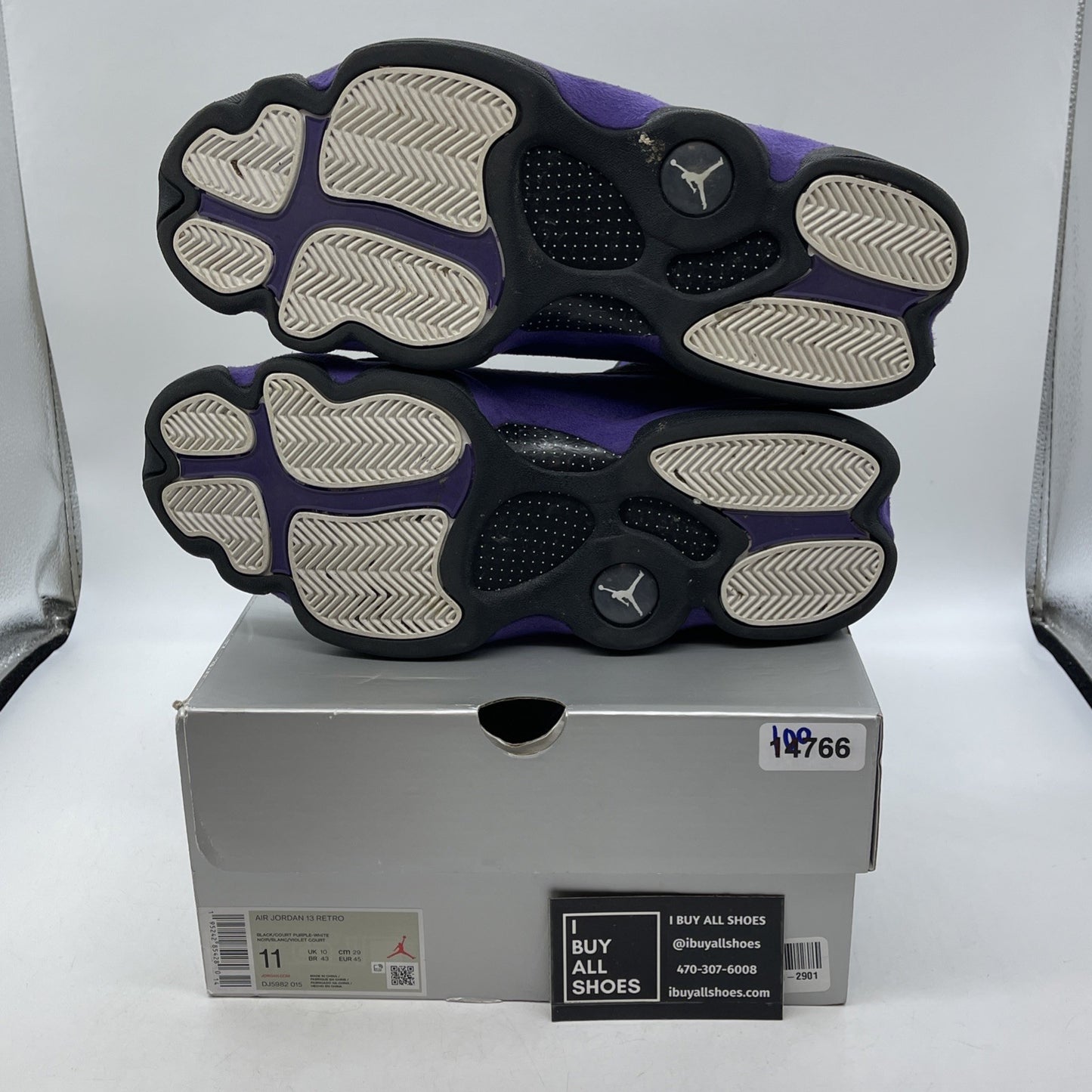 Size 11 - Jordan 13 Retro Court Purple Black Suede Leather (DJ5982-015)