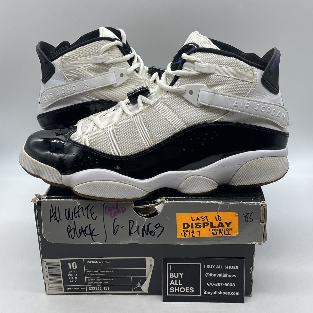 Size 10 - Air Jordan 6 Rings Concord (322992-151)