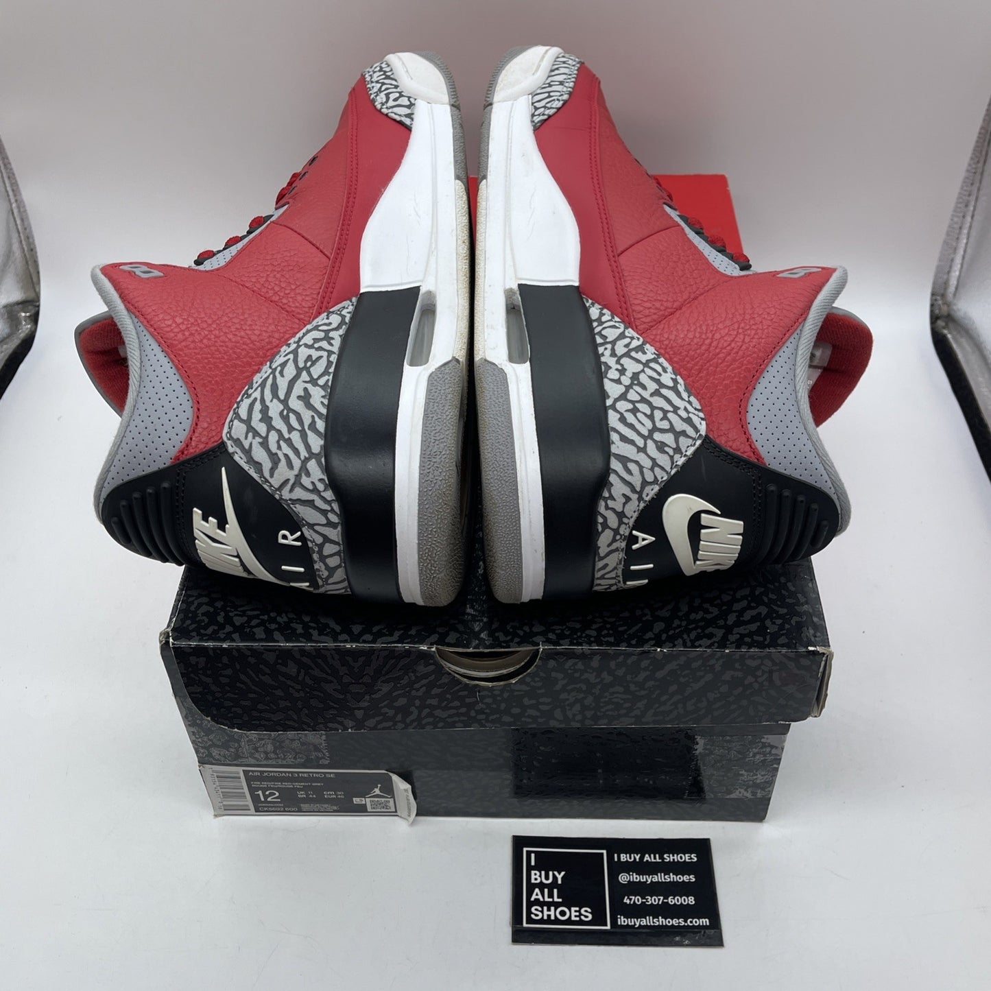 Size 12 - Jordan 3 Retro SE Mid Unite Red Black Grey Suede Leather (CK5692-600)