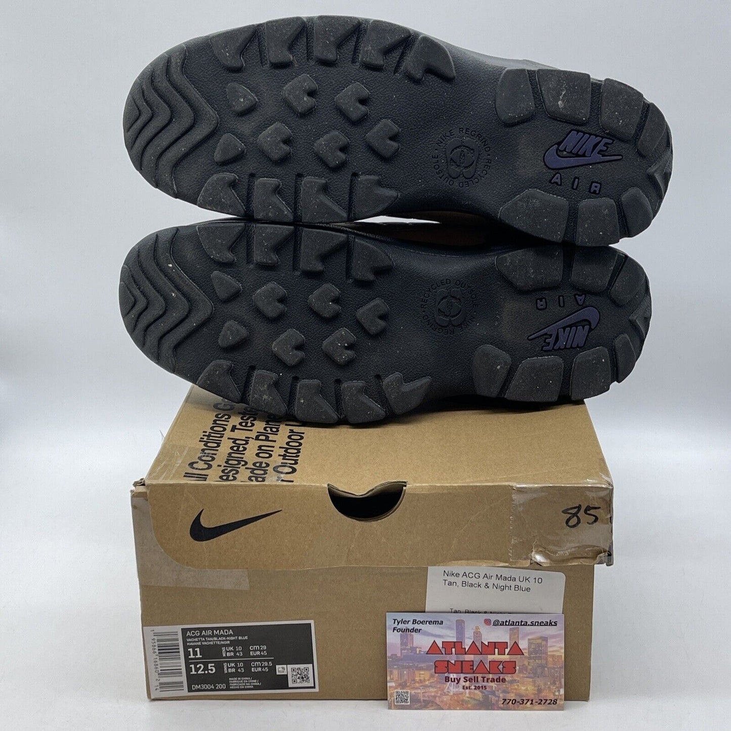 Size 11 - Nike ACG Air Mada Vachetta Tan Purple Black Suede Leather (DM3004-200)