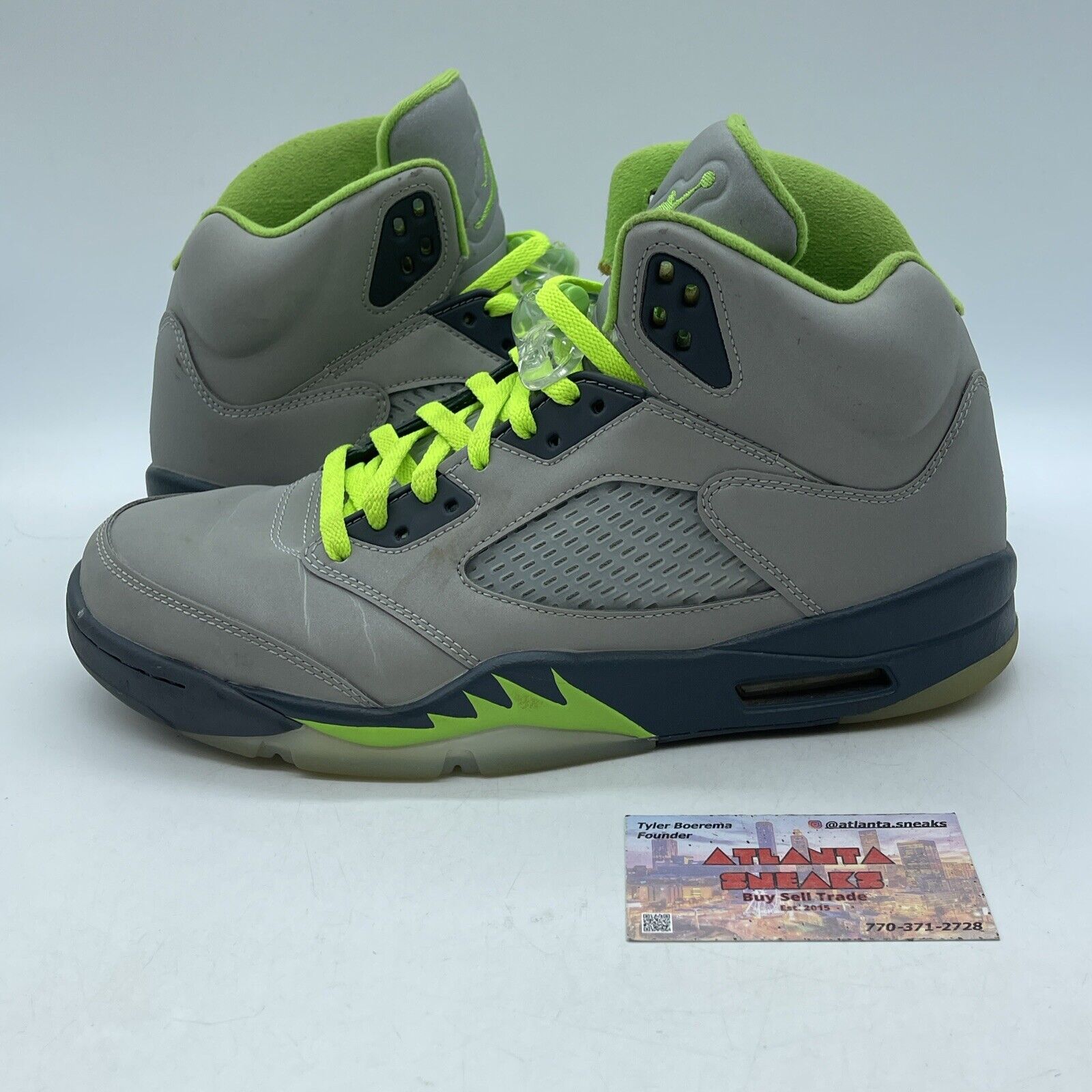 Size 10 - Jordan 5 Retro Green Bean Grey Leather (DM9014-003)