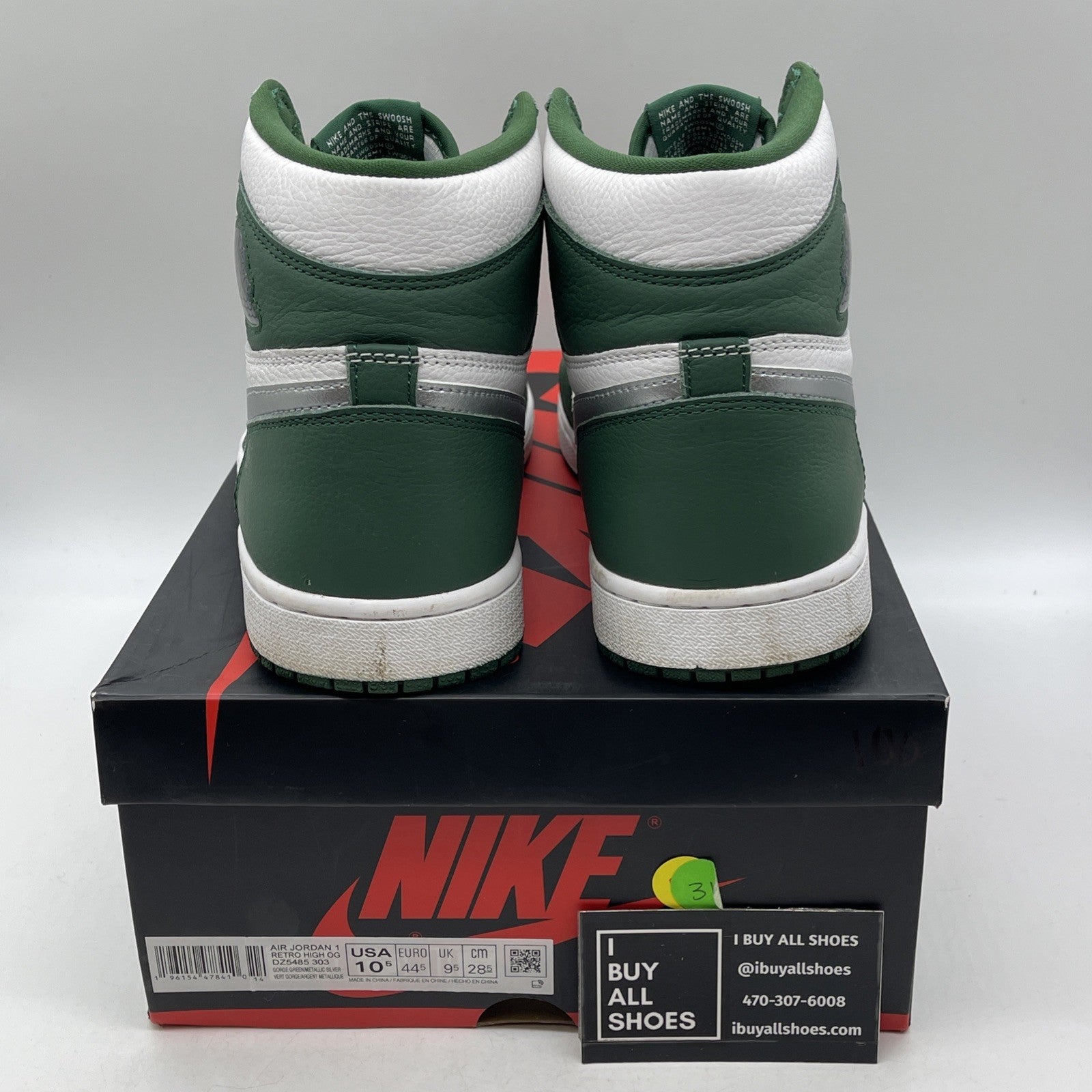 Size 10.5 - Air Jordan 1 Retro OG High Gorge Green (DZ5485-303)