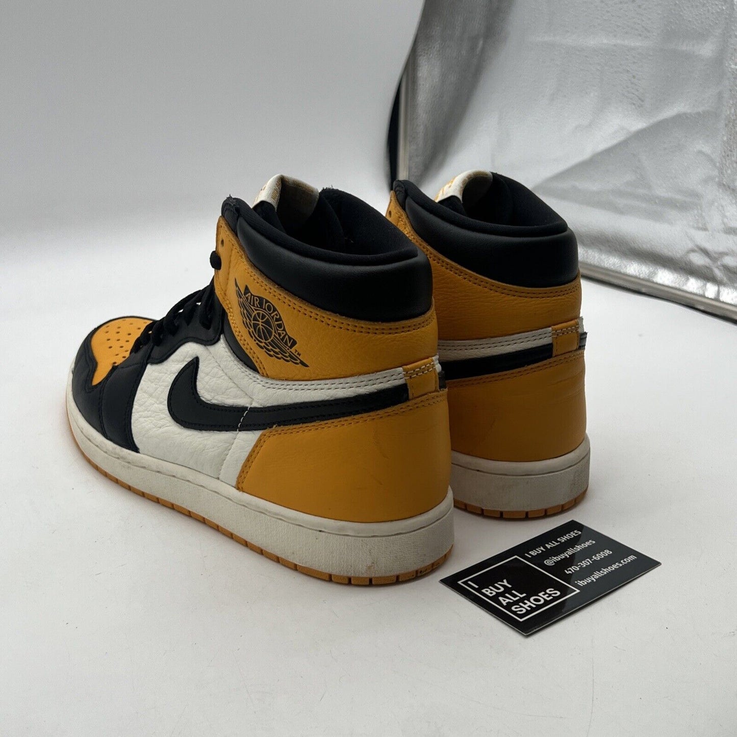 Size 10 - Air Jordan 1 Retro OG High Yellow Toe (555088-711)