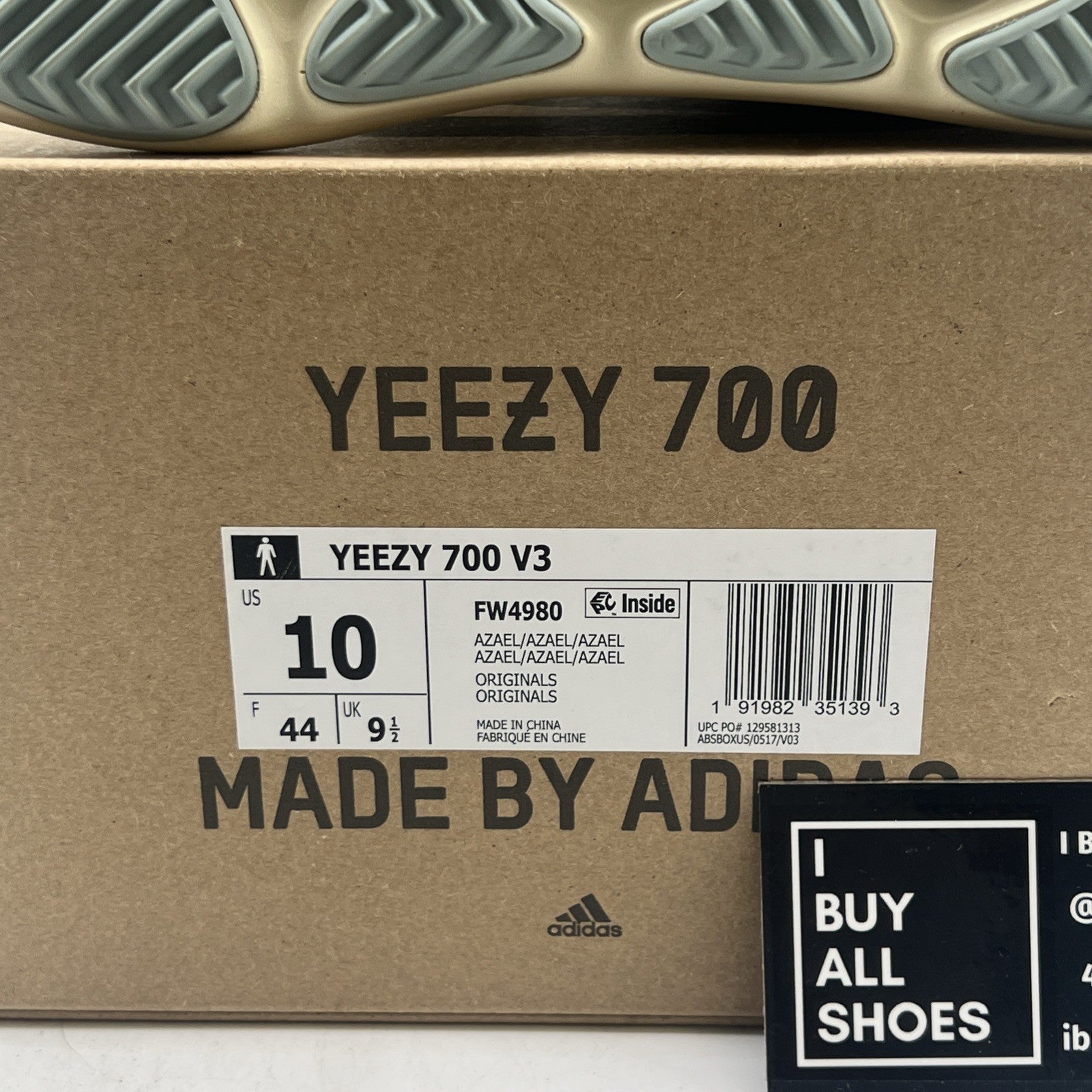 Size 10 - adidas Yeezy Boost 700 V3 Azael (FW4980)