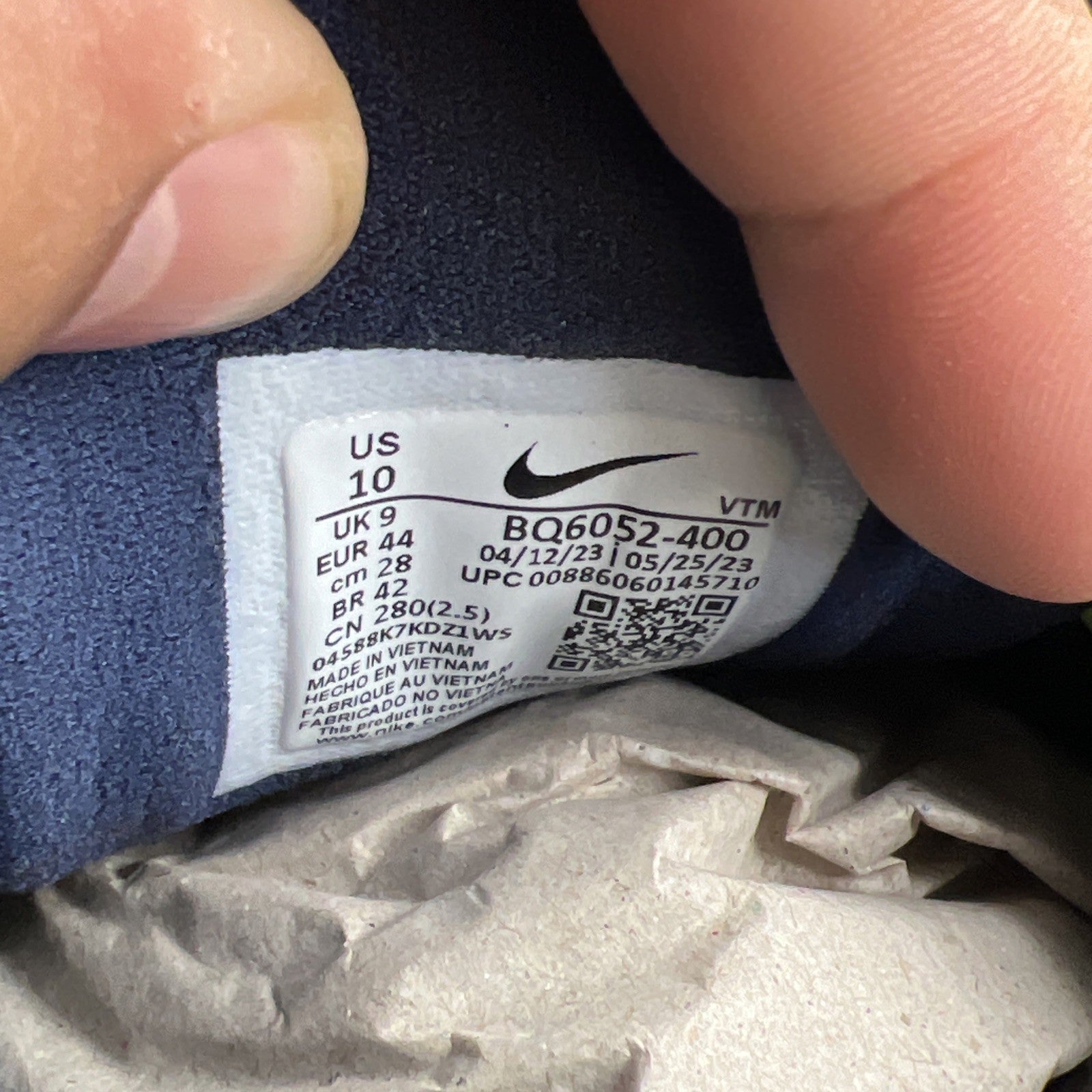 Size 10 - Nike Air Span 2 SE Midnight Navy (BQ6052-400)
