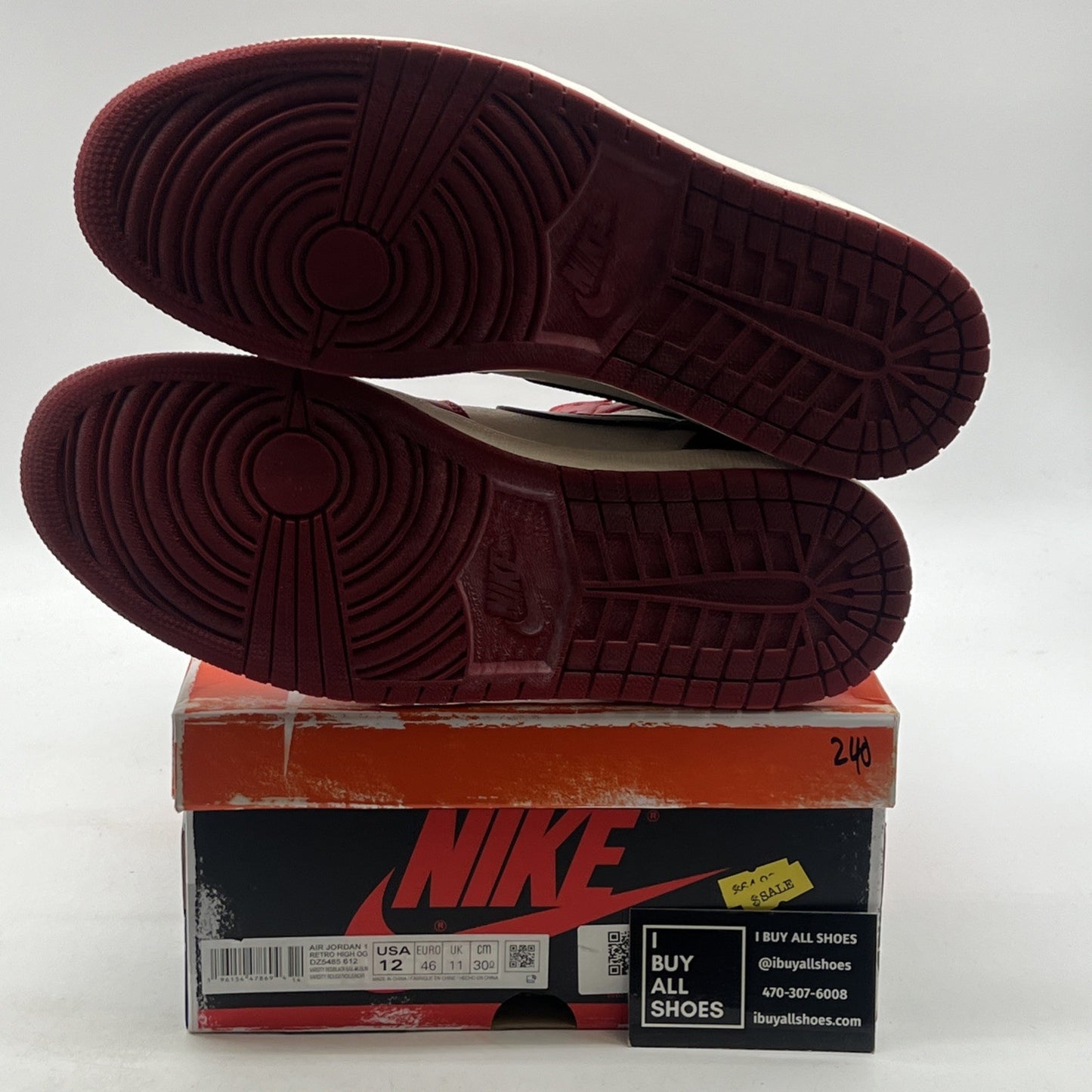 Size 12 -Air Jordan 1 Retro High OG Chicago Reimagined Lost & Found (DZ5485-612)