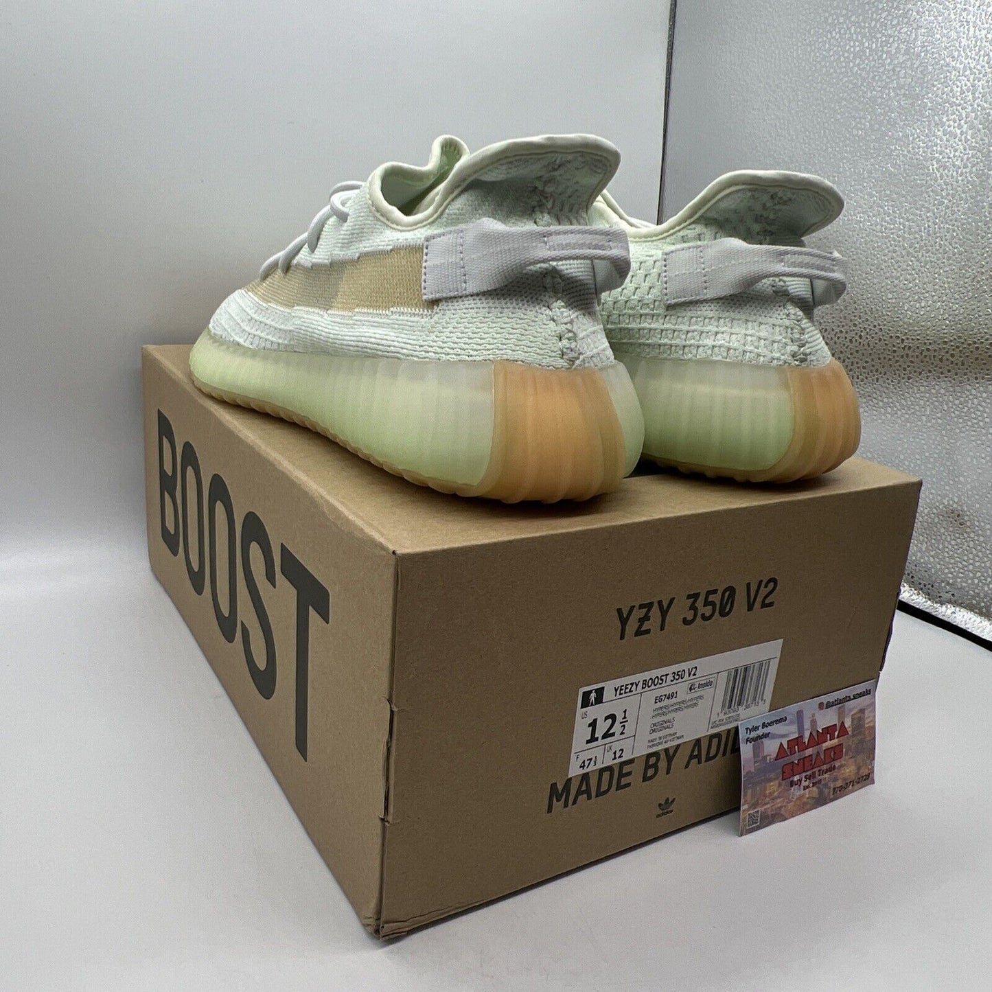 Size 12.5 - adidas Yeezy Boost 350 V2 Low Hyperspace Brand New Og All