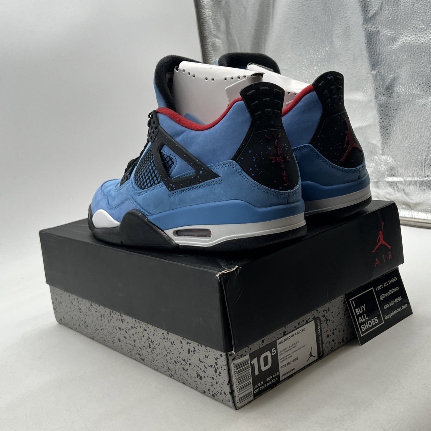 Size 10.5 - Air Jordan 4 Retro x Travis Scott Mid Cactus Jack (308497-406)
