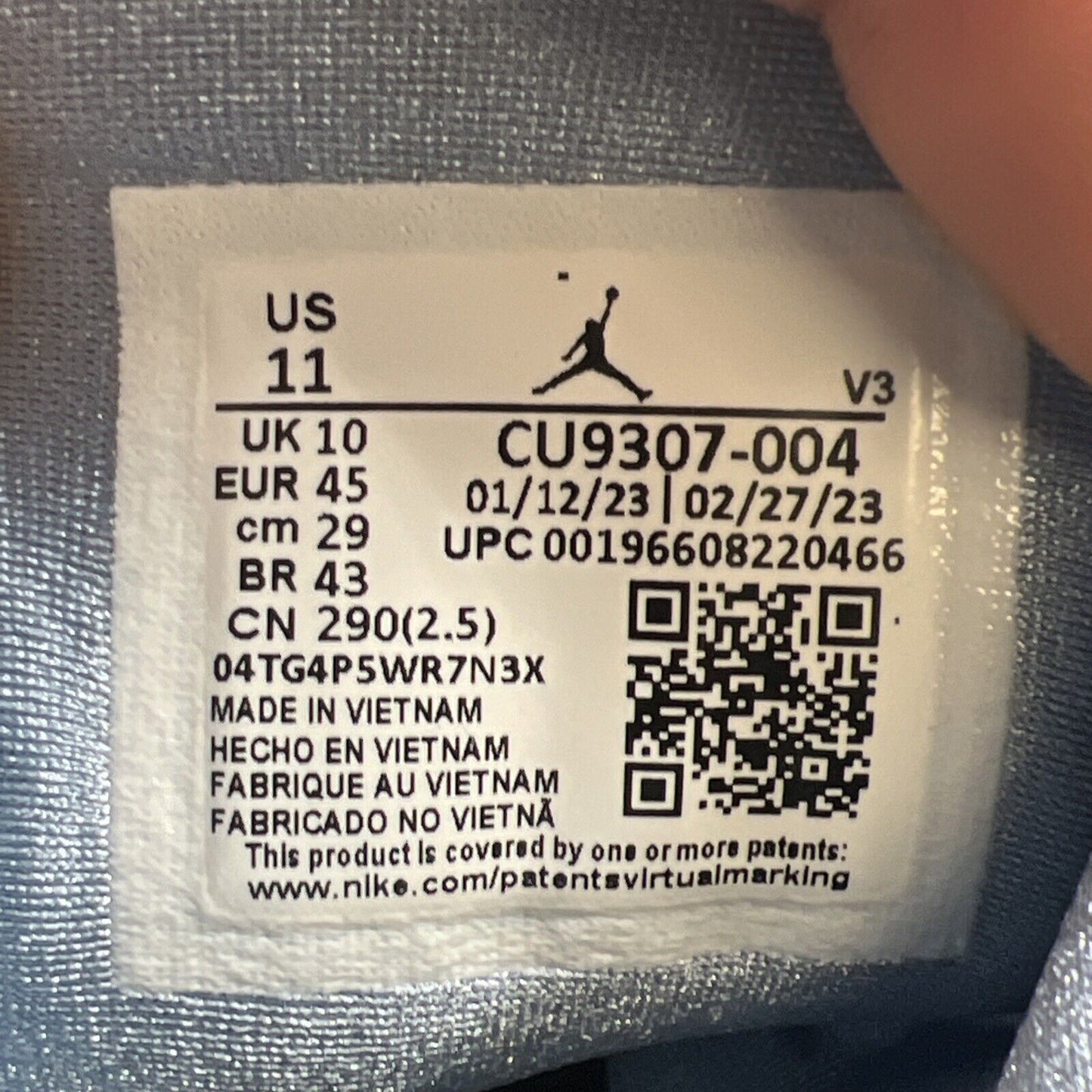 Size 11 - Air Jordan 7 Retro 2023 Chambray (CU9307-004)