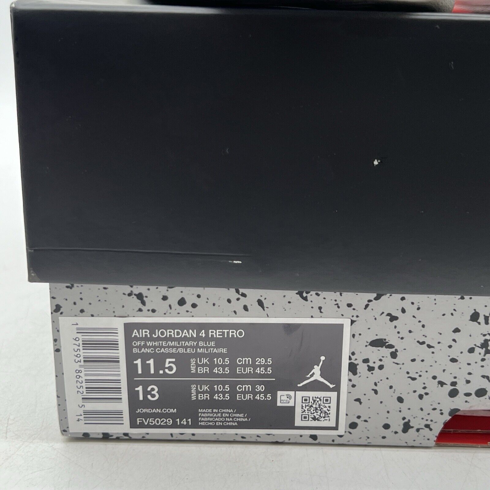 Size 11.5 - Air Jordan 4 Retro 2024 Military Blue White Leather  (FV5029-141)