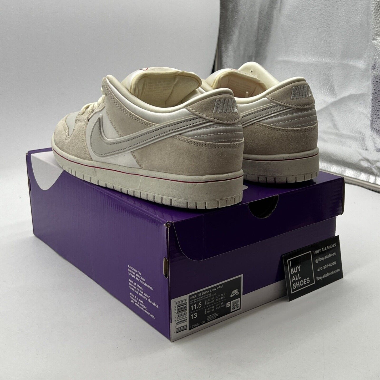 Size 11.5 - Nike Dunk Premium SB Low City of Love Collection - Light Bone