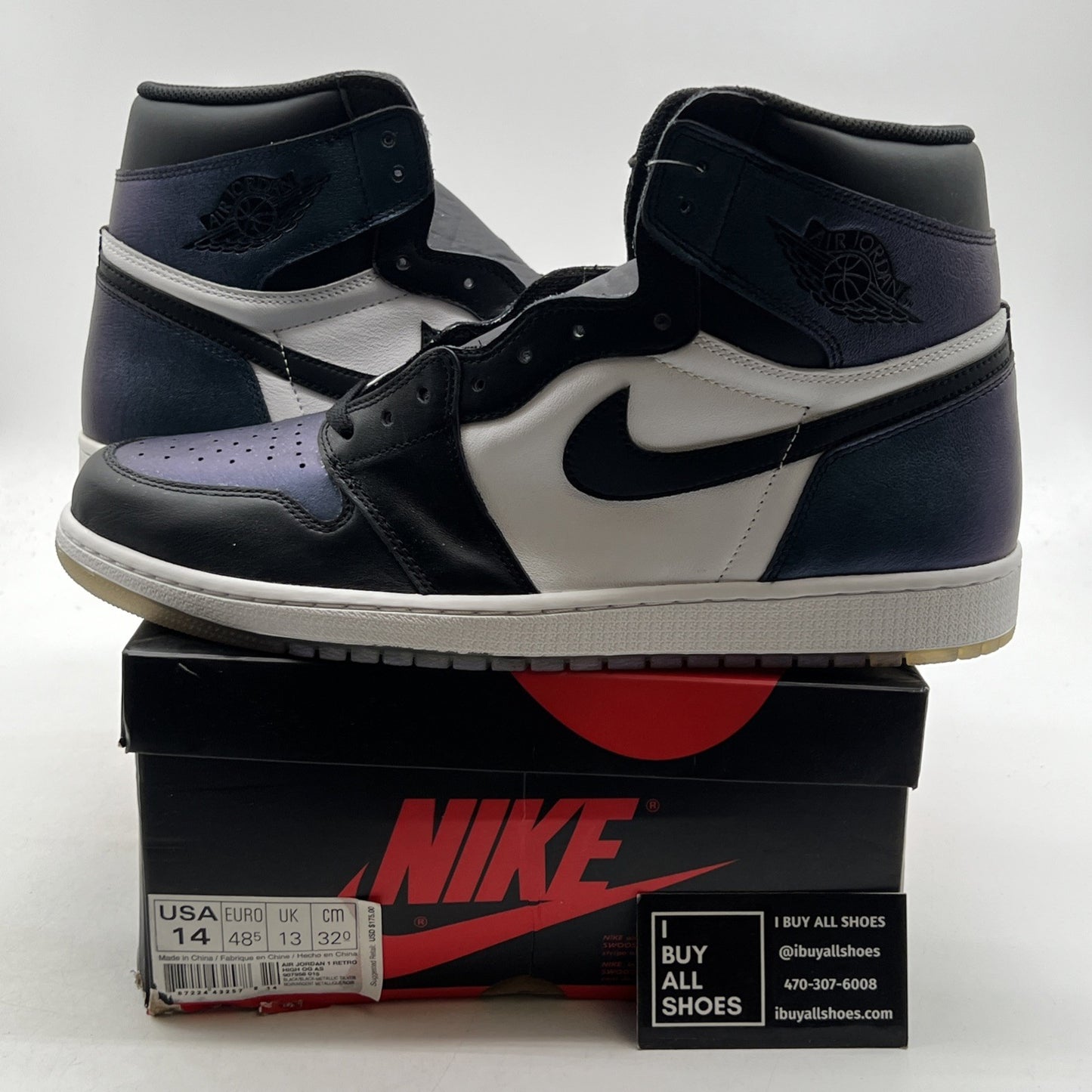Size 14 - Air Jordan 1 Retro OG High All Star - Chameleon (907958-015)