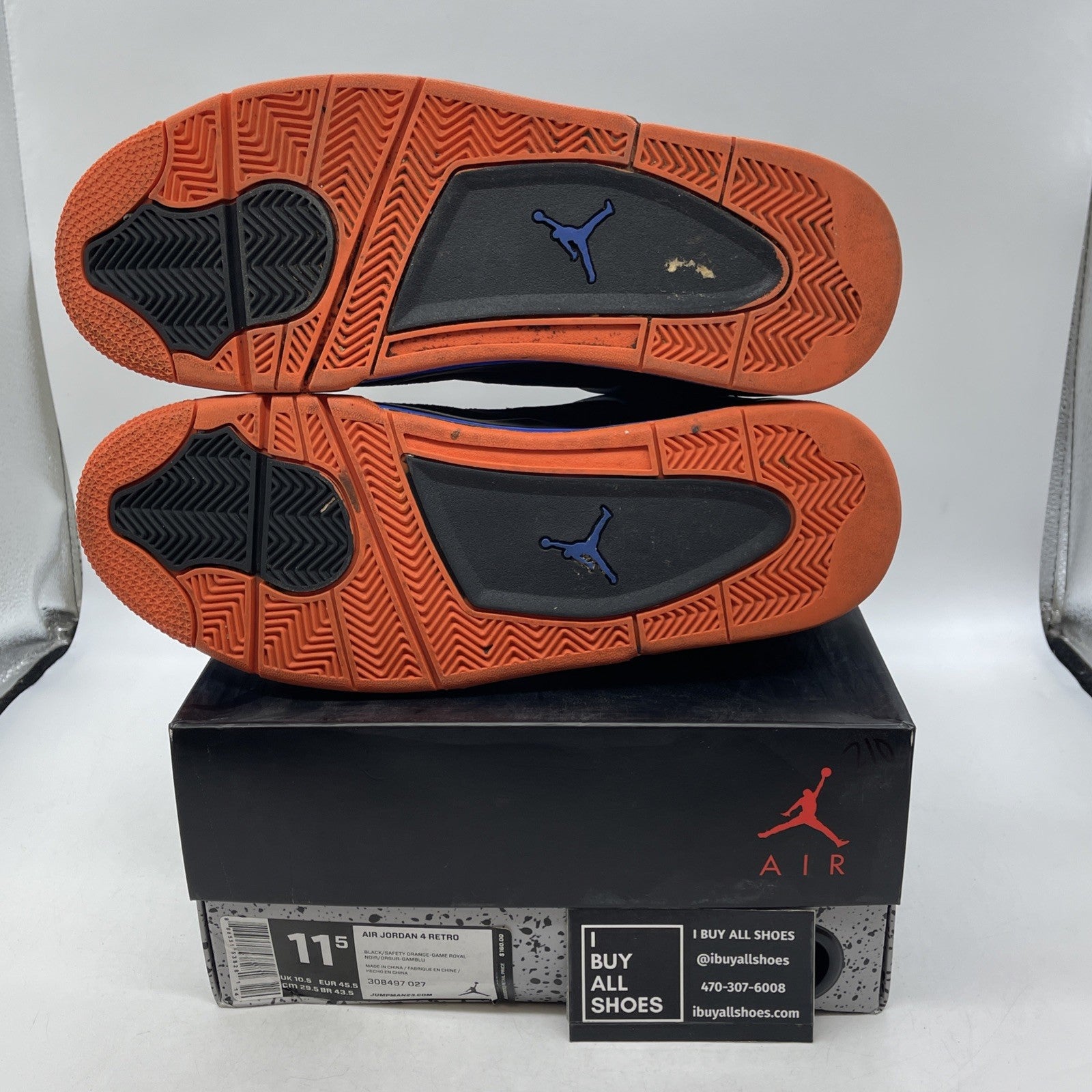 Size 11.5 - Air Jordan 4 Retro Cavs (308497-027)