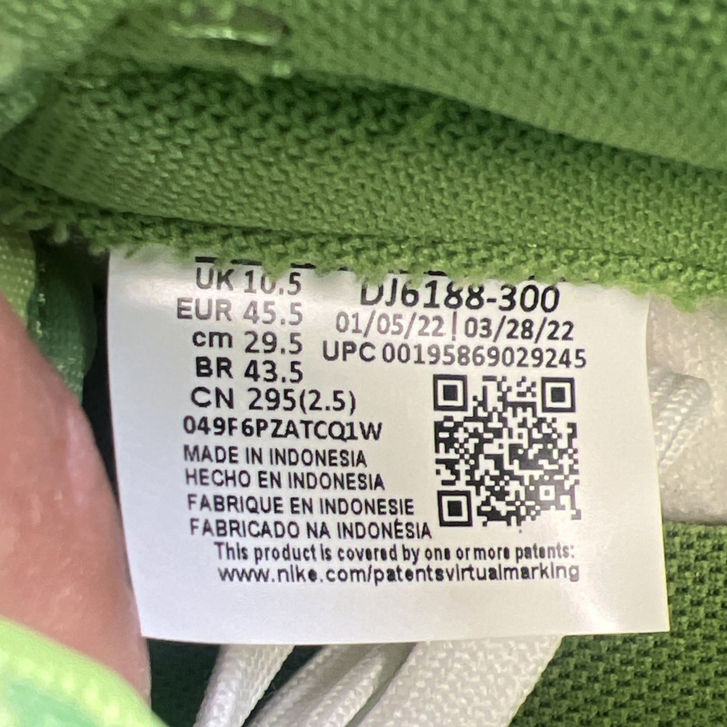 Size 11.5 - Nike Dunk Low Chlorophyll (DJ6188-300)