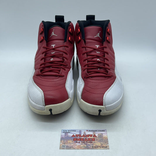 Size 10.5 - Air Jordan 12 Retro Gym Red White Black Leather (130690-600)