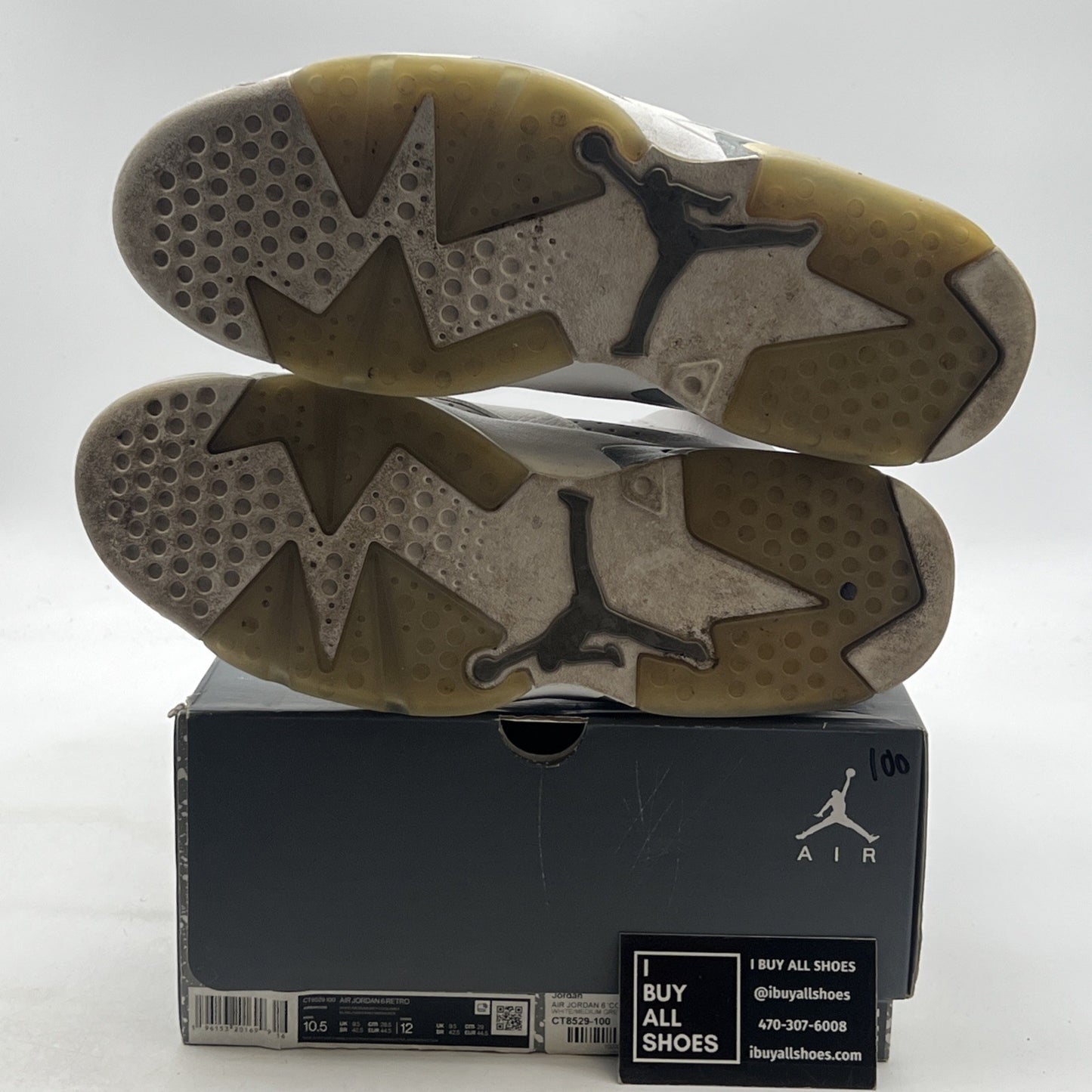 Size 10.5 - Air Jordan 6 Retro Low Cool Grey (CT8529-100)