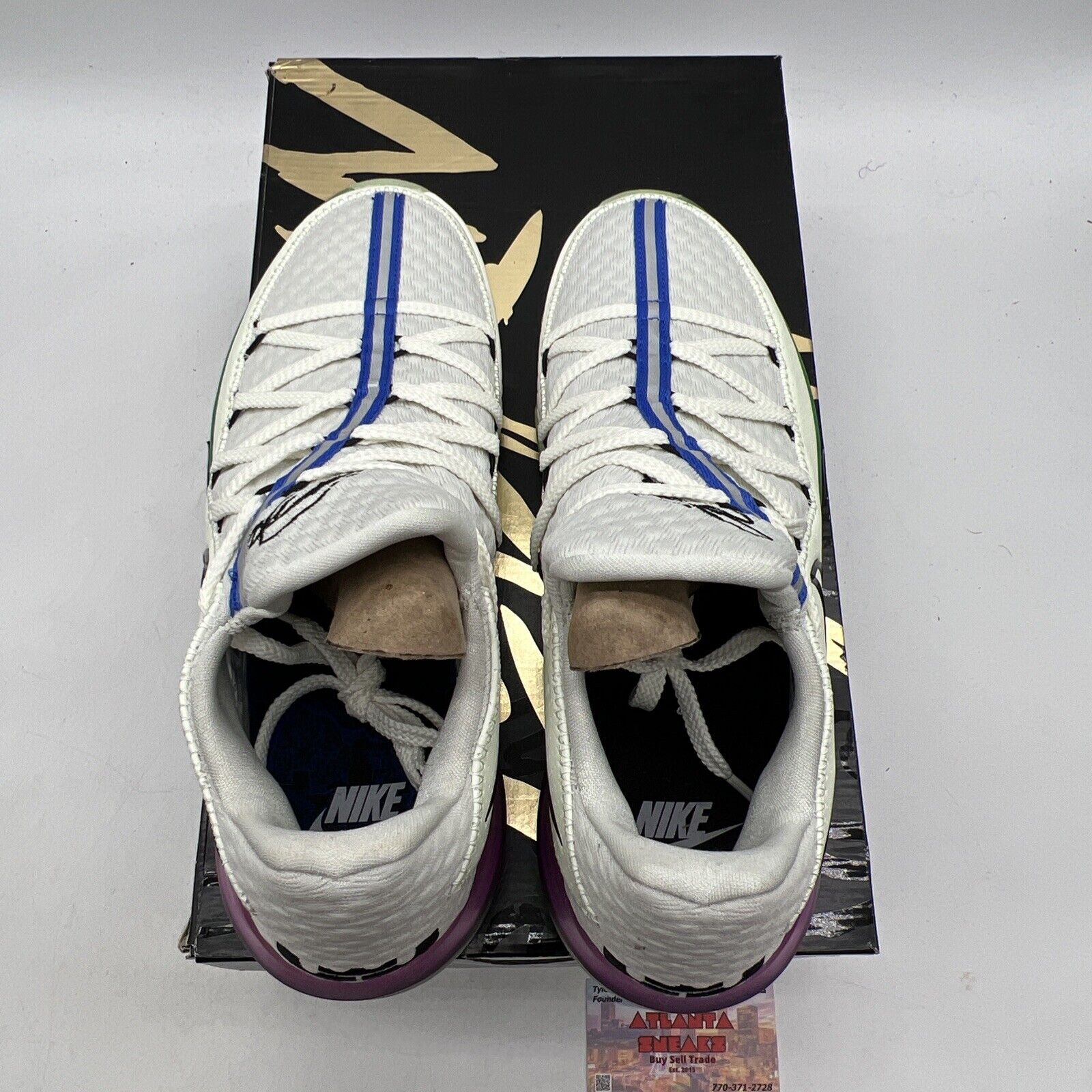 Size 11 - Nike LeBron 17 Low Glow In The Dark Blue Purple Black (CD5007-005)