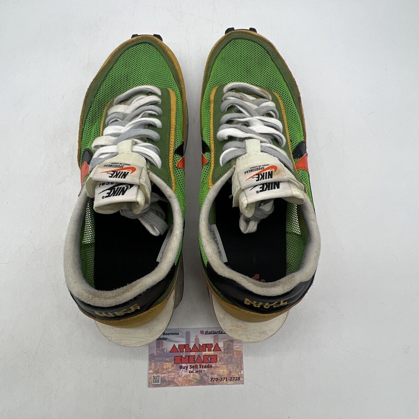 Size 10 - Nike sacai x LDWaffle Green Gusto Orange (BV0073-300)