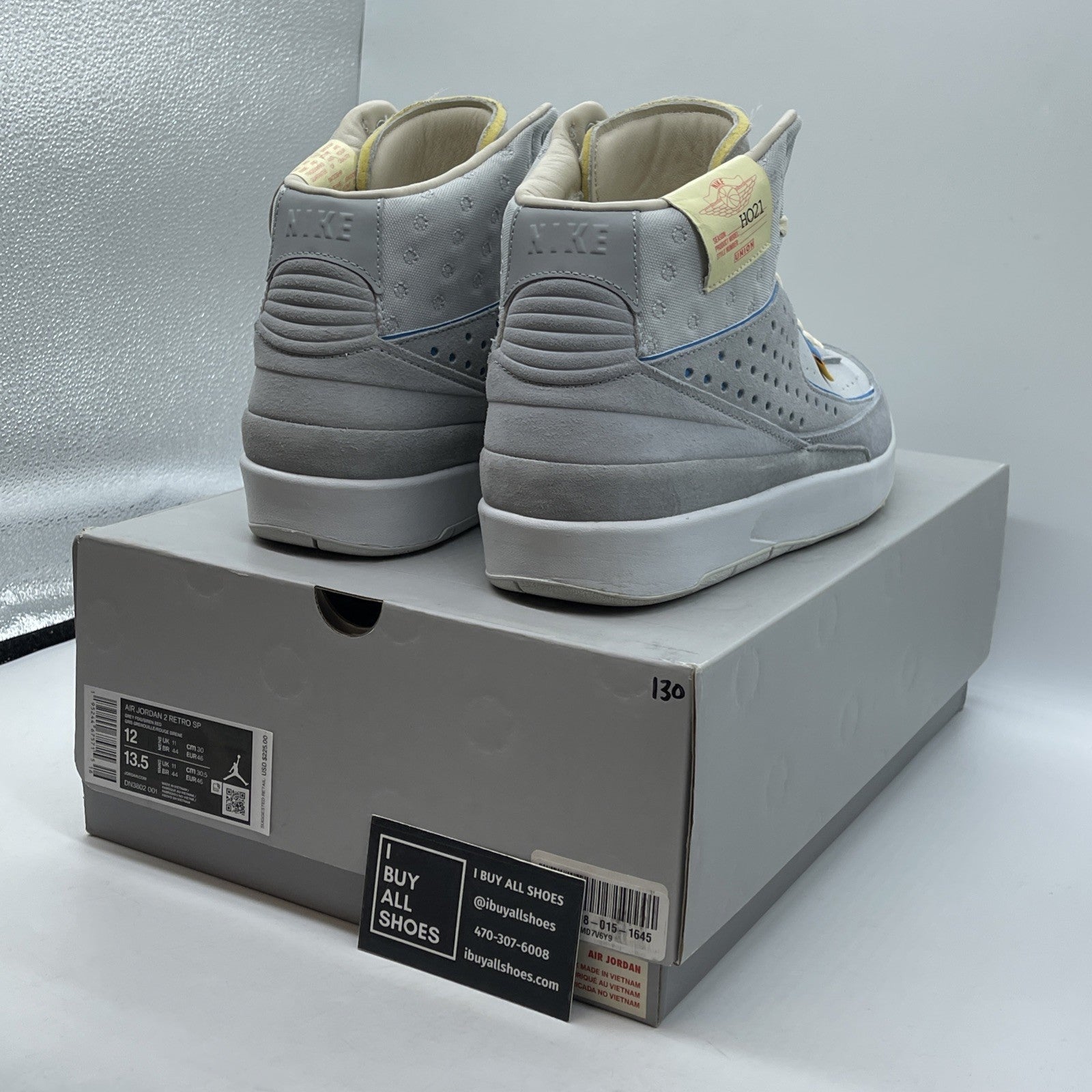 Size 12 - Jordan 2 Gray Fog 2022 Blue Suede Leather (DN3802-001)