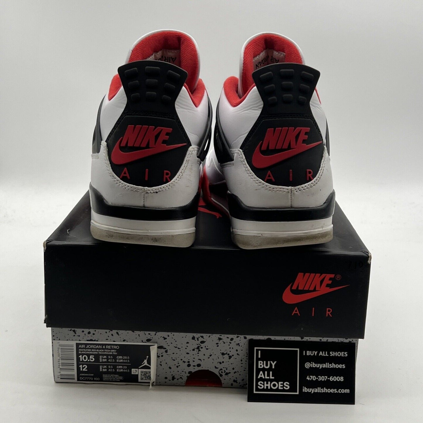 Size 10.5 - Air Jordan 4 Retro OG Mid Fire Red (DC7770-160)