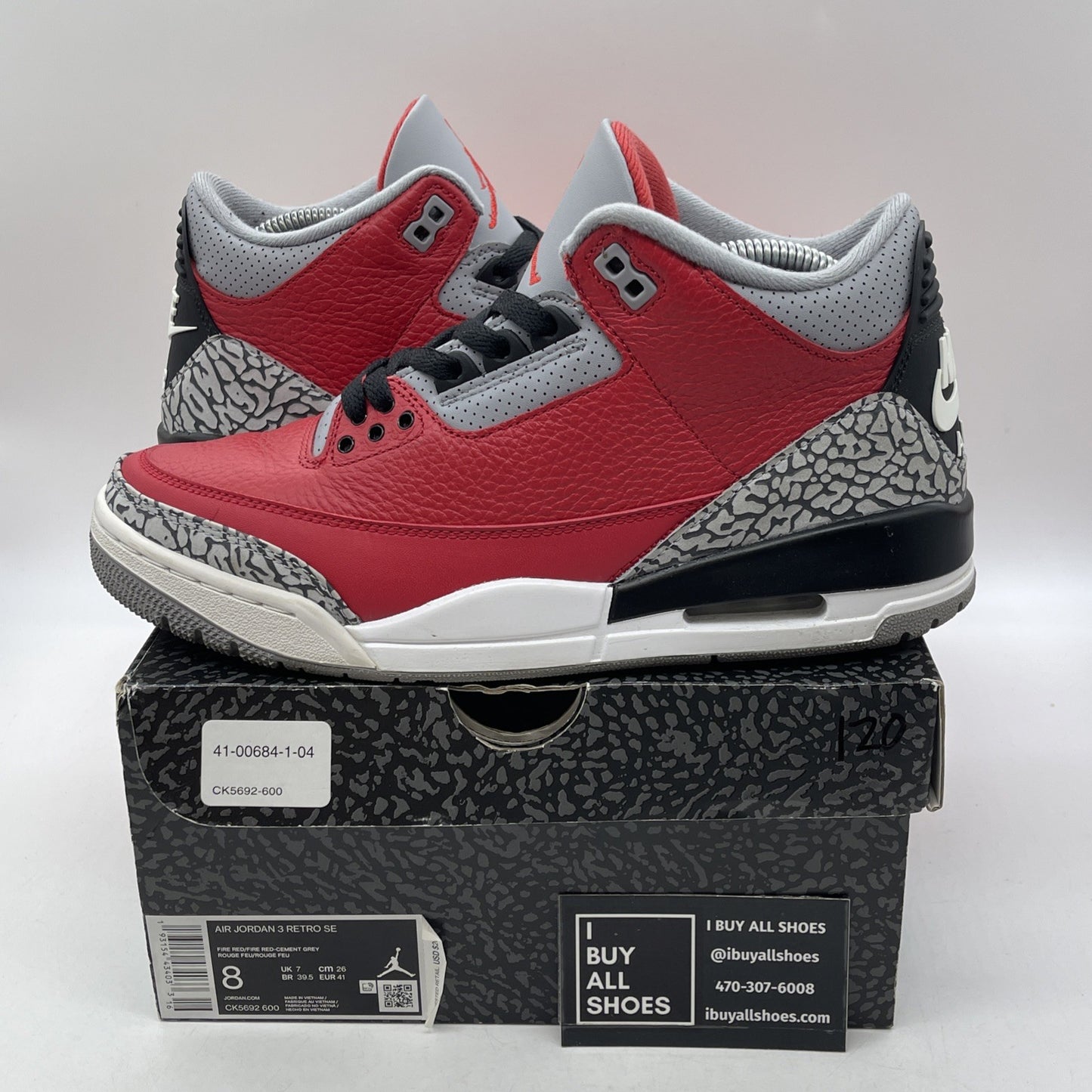 Size 8 - Jordan 3 Retro SE Mid Unite Red Grey Suede Leather (CK5692-600)