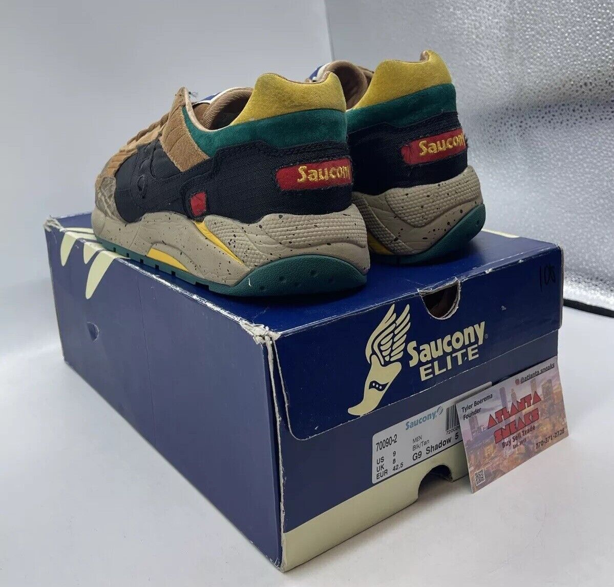 Size 9 - Saucony Bodega x G9 Shadow 5 Tiger Camo Multi (70090-2)