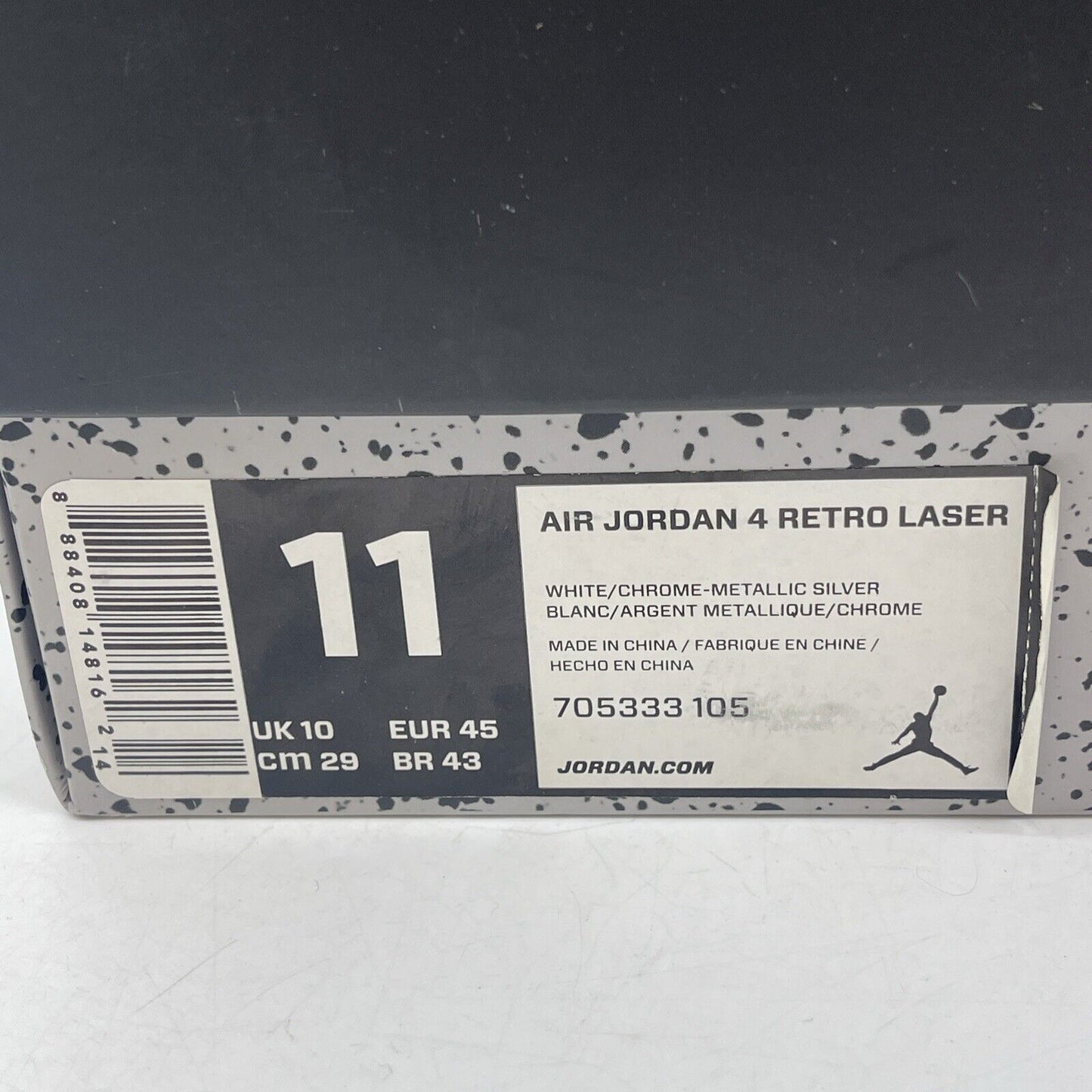 Size 11 - Air Jordan 4 Retro 30th Anniversary Laser Grey White (705333-105)